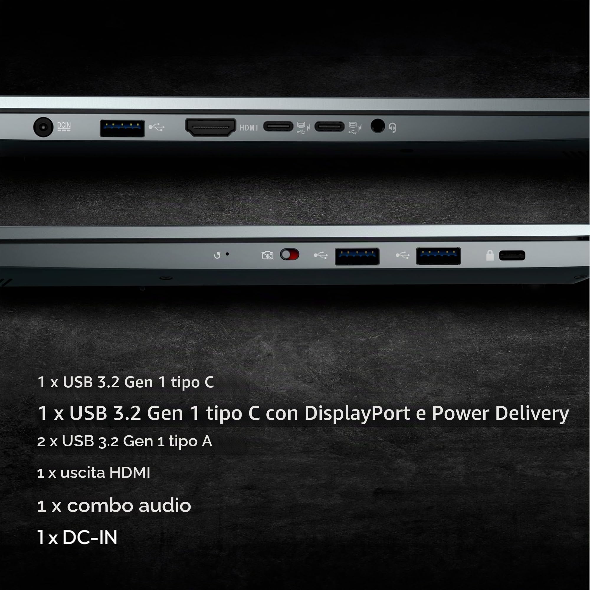 MEDION 40,6 cm (4K OLED) S10 Laptop (Intel Core Ultra 7 155H, 16 GB DDR5 RAM, SSD PCIe da 1 TB, 100% DCI-P3, webcam FHD, WLAN, Win 11)