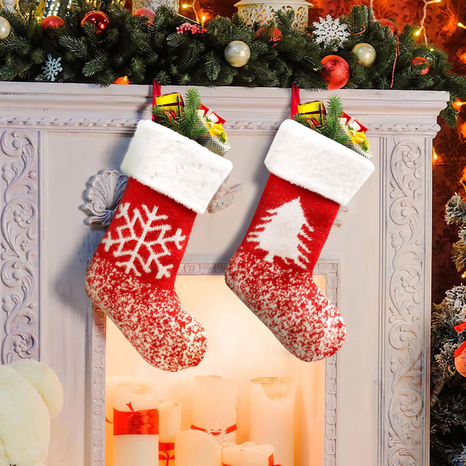 Amazon | クリスマスストッキング 13 インチビッグクリスマス