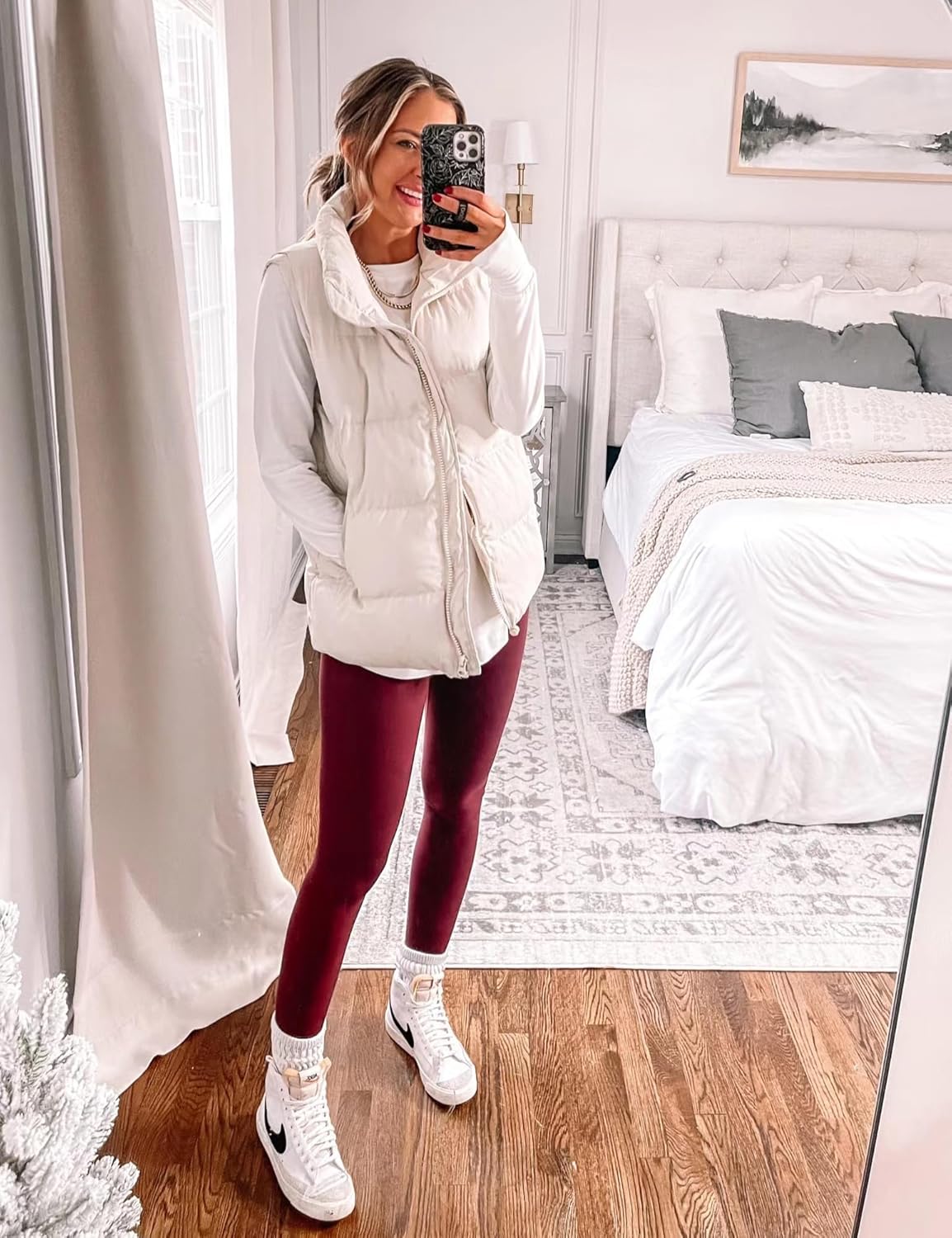 HeyNuts Yoga Pro Leggings 28'', Buttery Soft High Waisted Lounge Yoga Pants Full Length - Image 3