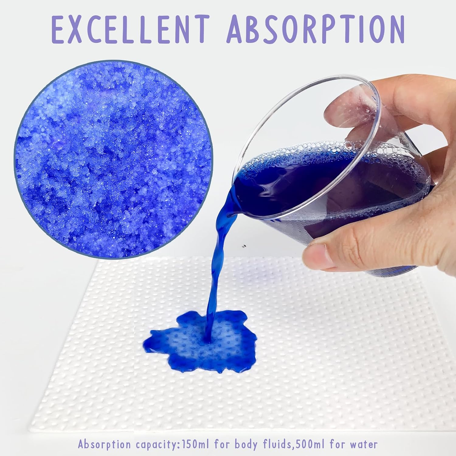150 Packs Super Absorbent Urine Pads Portable Child Used with Travel Potty Bags Disposable Liners for Toddlers, Toilet Seat for Kids Pee Training