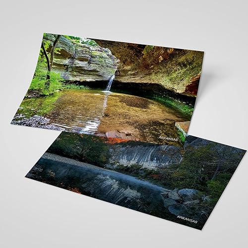 Miniatura 5 de Paquete de 20 postales de paisaje vintage de Estados Unidos de Arkansas, tarjetas postales de todo el mundo, tarjetas de felicitación para viajes