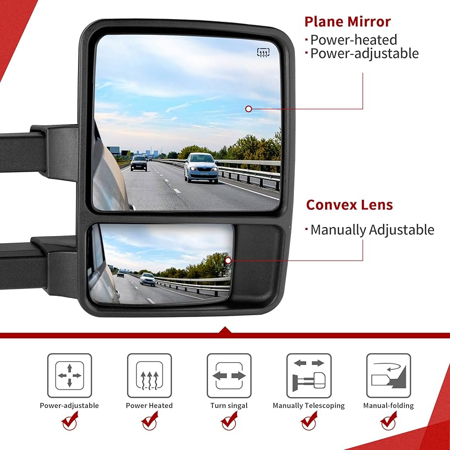 FORDフォード　F250 2006年モデル純正ドアミラー左右 FORDフォード F250 2006年モデル純正ドアミラー左右 Ford Super