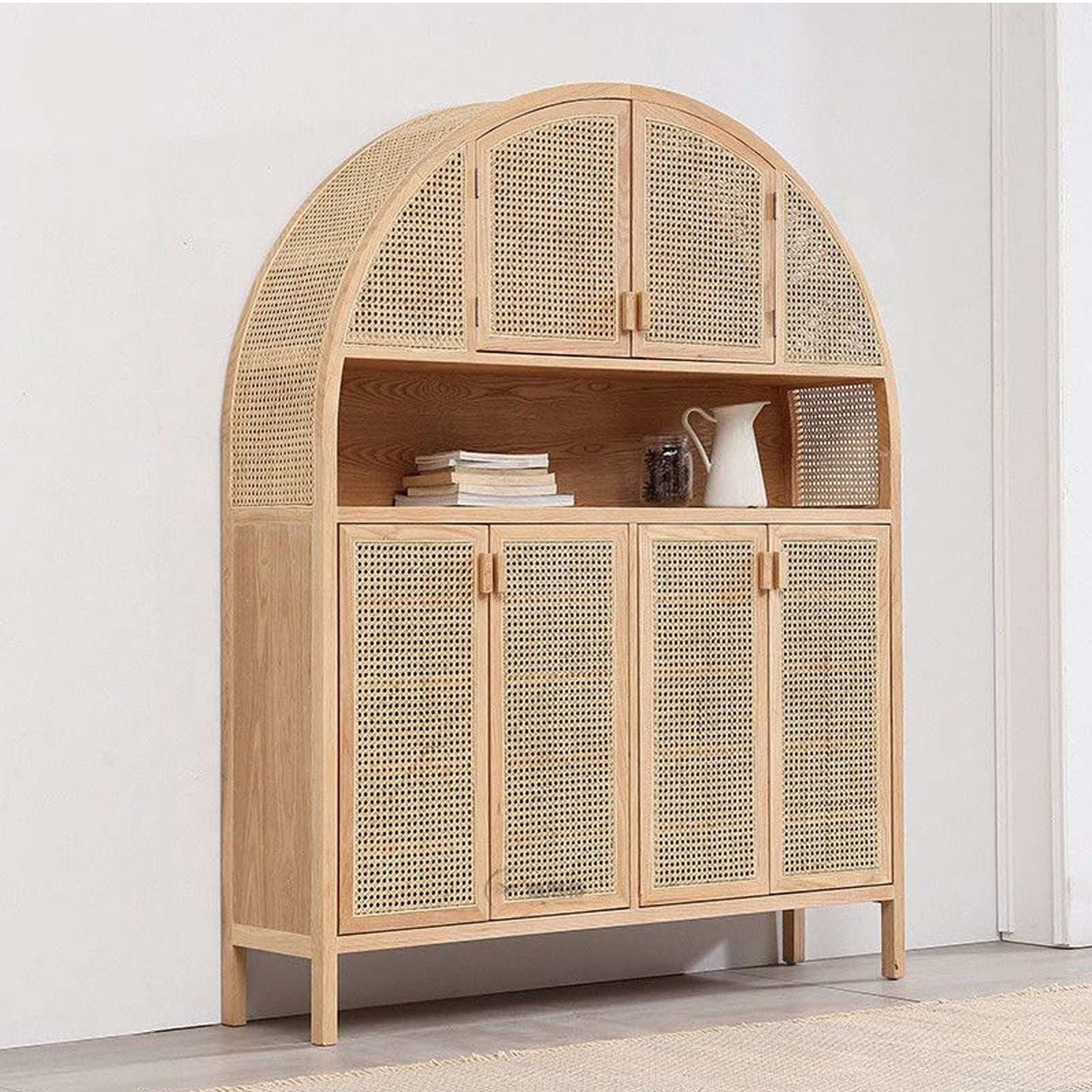 Cinghia in rattan naturale, intrecciata viennese, in rattan naturale, fatta a mano, per il fai da te, decorazione della casa, intreccio a nido d'ape in tubo intrecciato (35 x 100 cm)