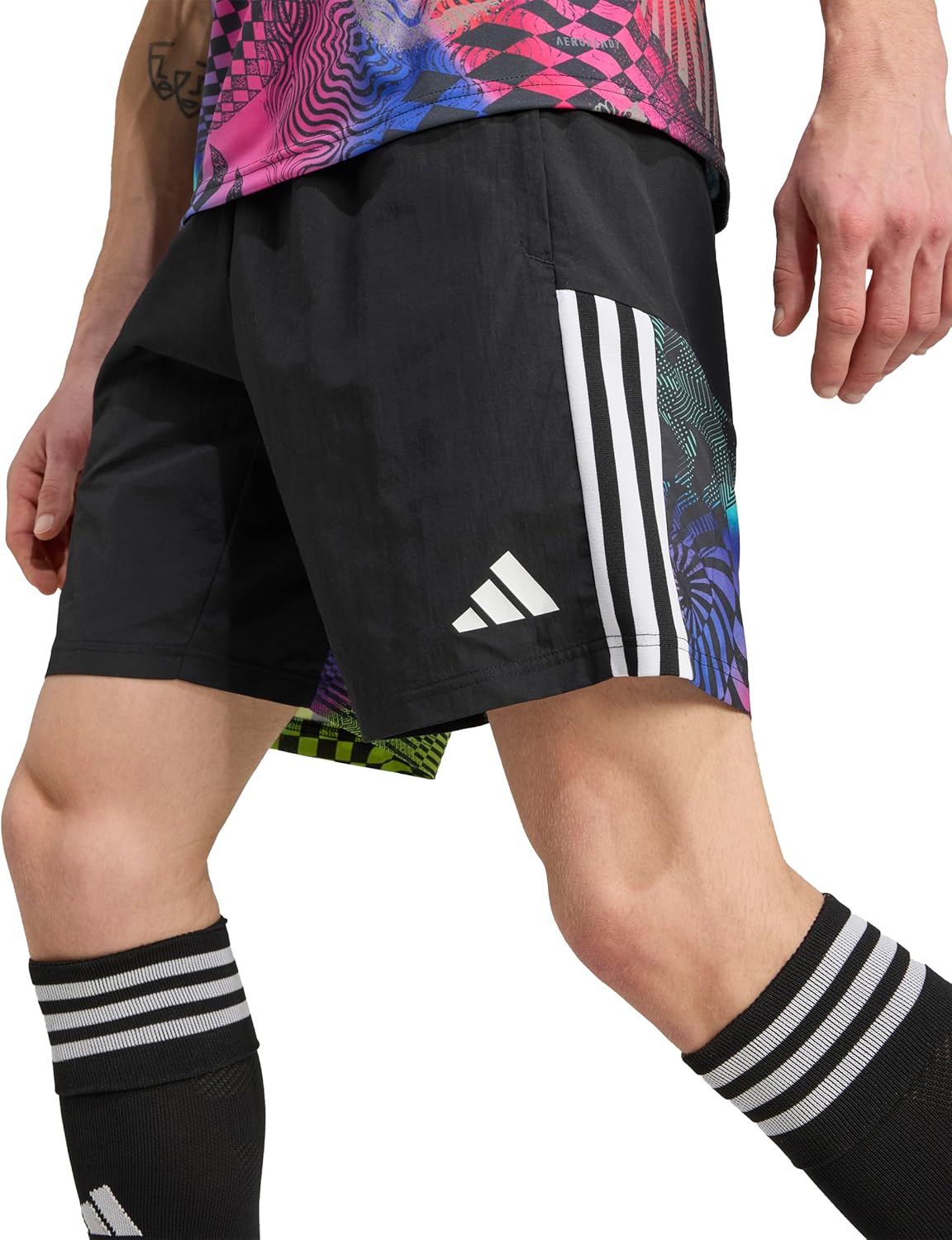 Adidas Mens Jeremy Scott Pride Tiro Shorts - Image 2