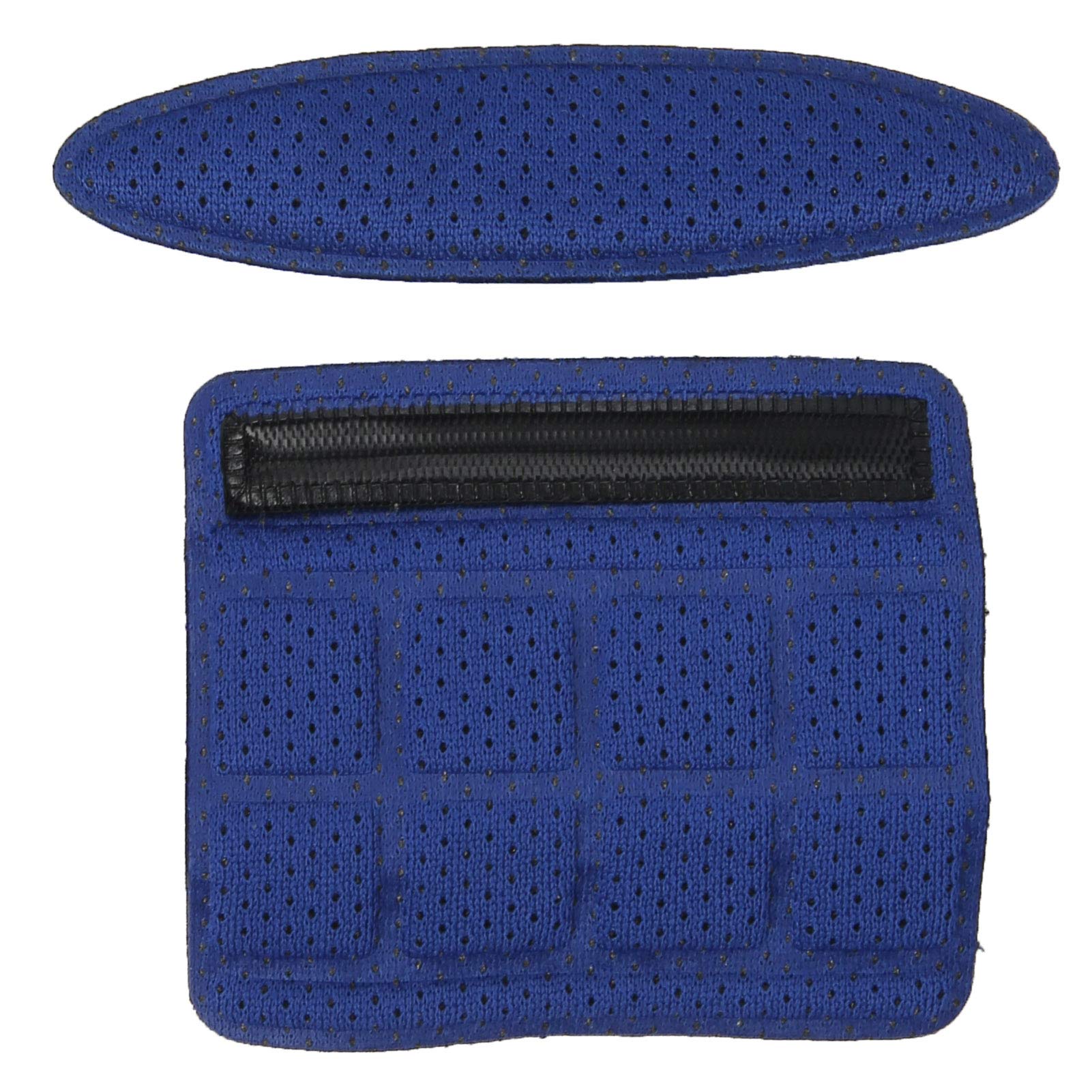 Naroote Helmet Padding Kit, Inner Lining + SK?202 Blue Sponge Anti Collision Helmet Padding Kit for Helmet Lining of Bike, Electric Bike