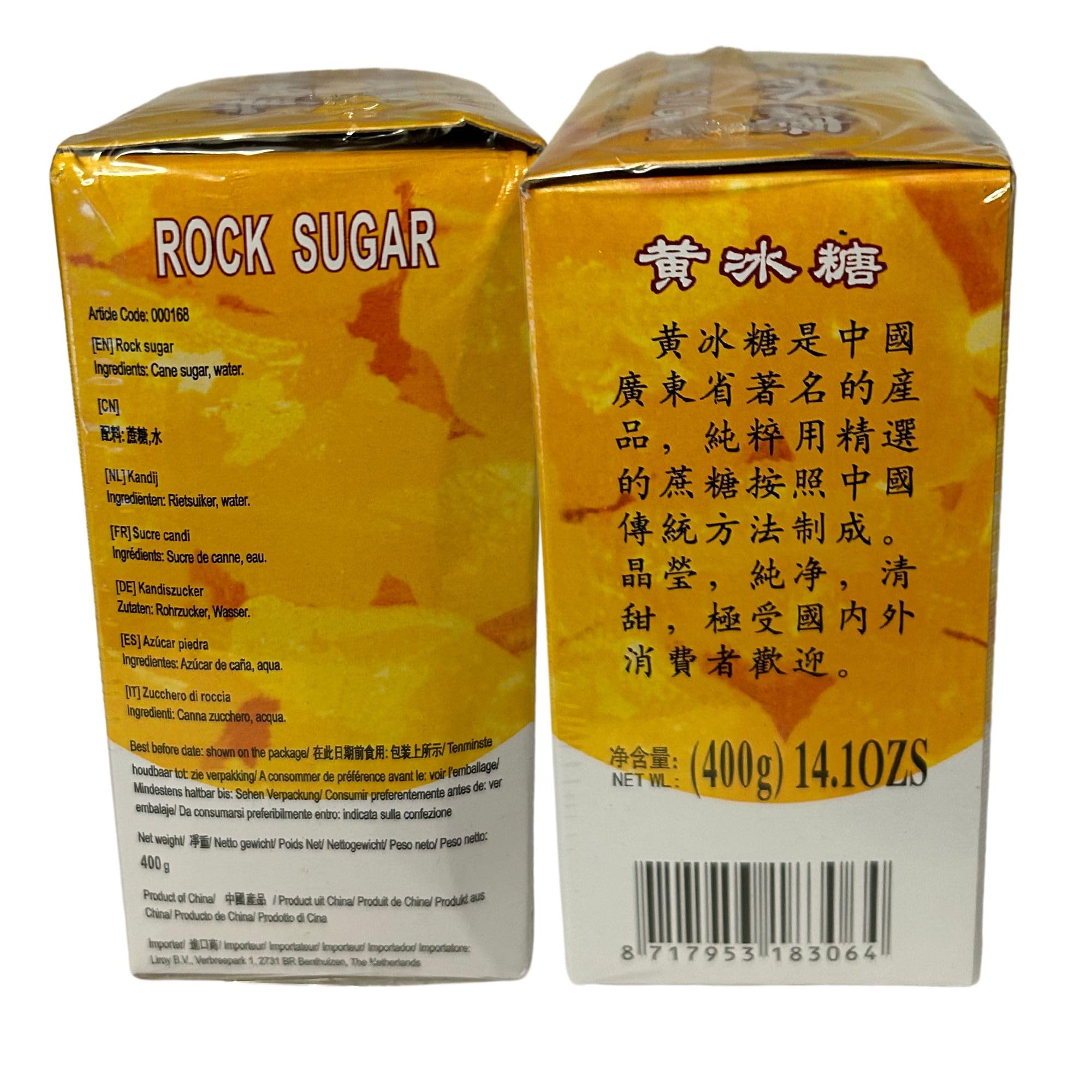 Rock Sugar-Sucre De Roche Jaune 2 Pack Bundle Containing 2 Packs