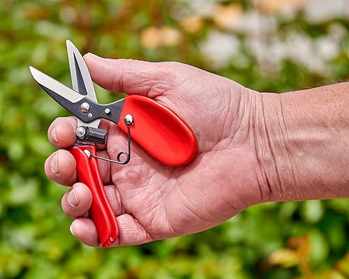 Miniatura 2 de Corona Tijeras de cabeza muerta de jardín de borde recto de acero al carbono