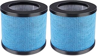 KEEPOW TPAP002 Hepa Filter Replacement Compatible with TOPPIN TPAP002 HEPA Air Purifier Comfy Air C1, Part # TPFF002 (2 Pack)