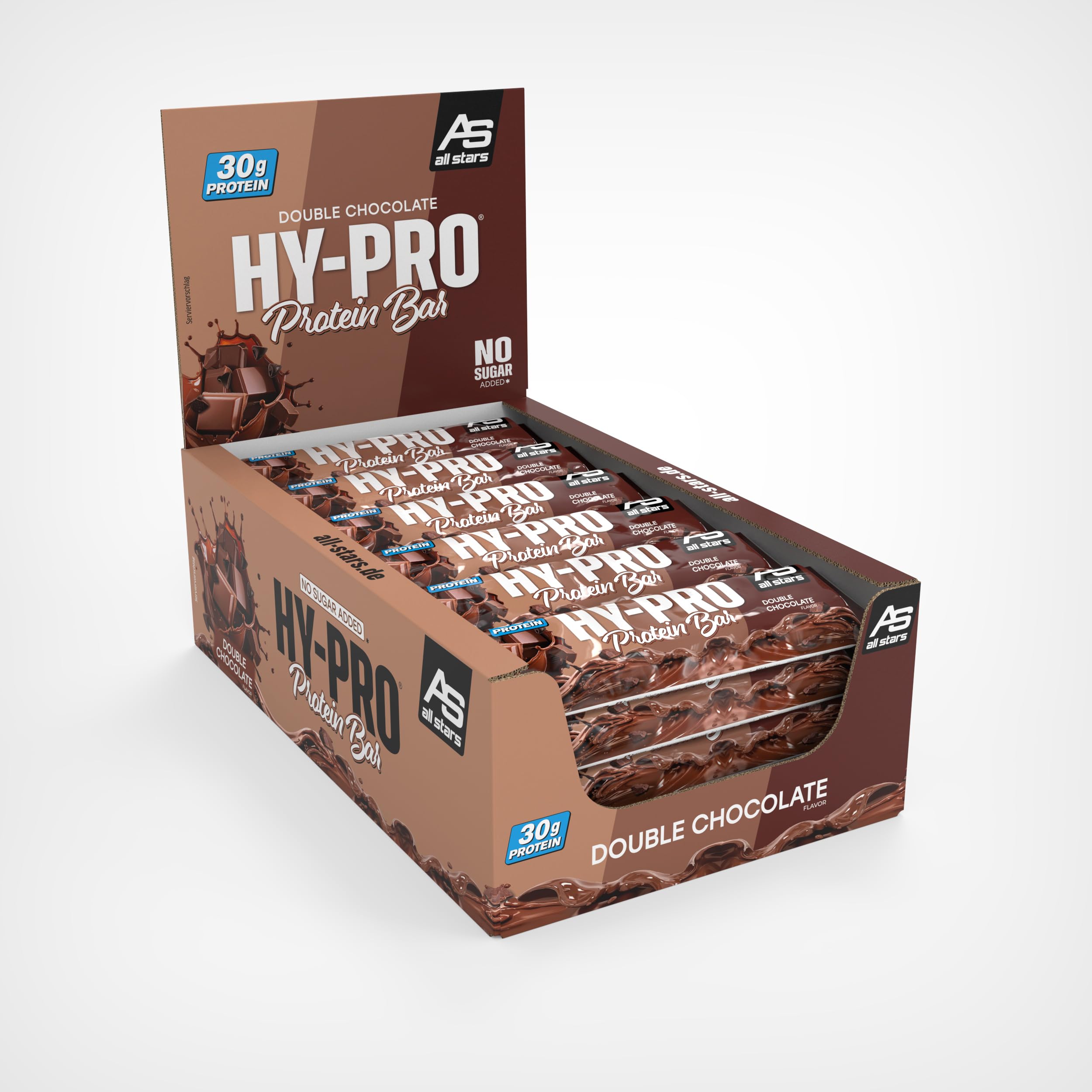 All Stars Hy-Pro BIG BAR, Double Chocolate, 24er Pack (24 x 100 g)