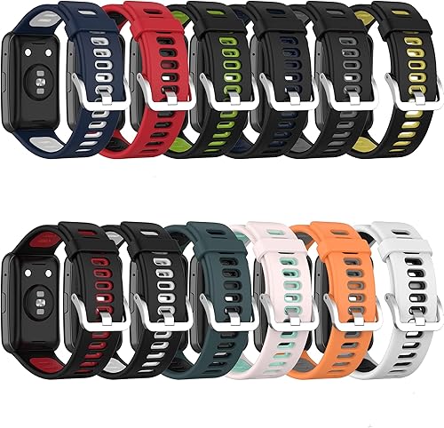 Senter Correa para Huawei Watch, correa de repuesto deportiva de silicona suave compatible con Huawei Watch Fit Smart Watch