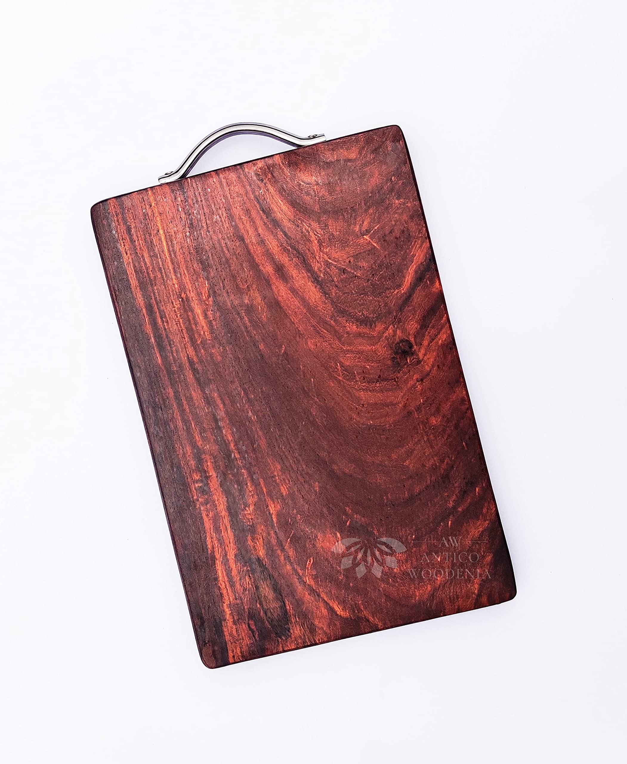 ANTICO WOODENIA Large Mango Wood Chopping Board, Food Safe, Processed and Seasoned with Food Grade Mineral Oils