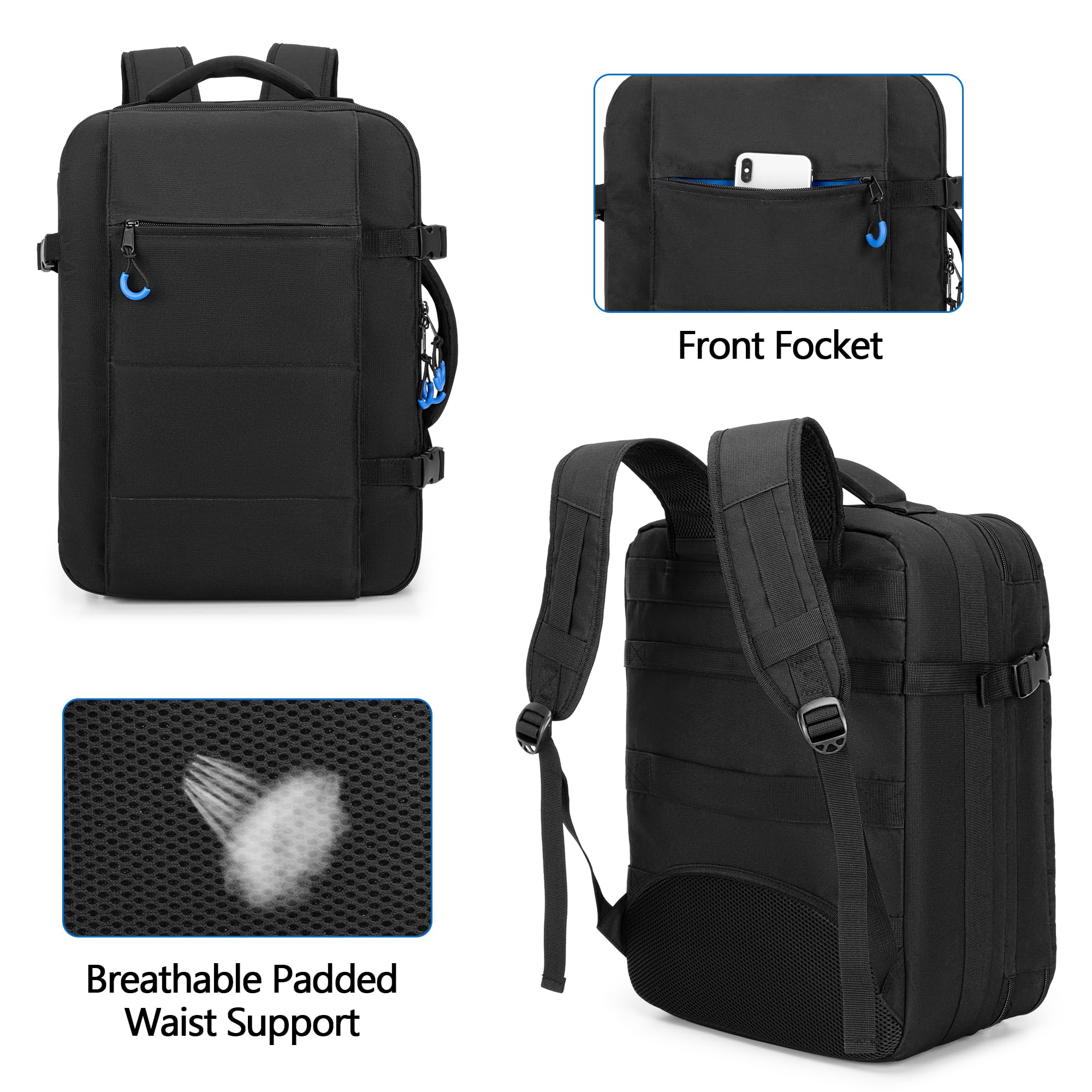 PGmoon Zaino da viaggio compatibile con console PS5/PS5 Slim/PS5 Pro | Custodia protettiva per controller, laptop da 15,6", dischi di gioco (design brevettato)
