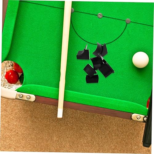 Miniatura 6 de VANZACK 1 juego de mini billar para niño y niña, accesorio de prensa de taco de piscina y bolsillos para mesas de billar para niño y niña, material