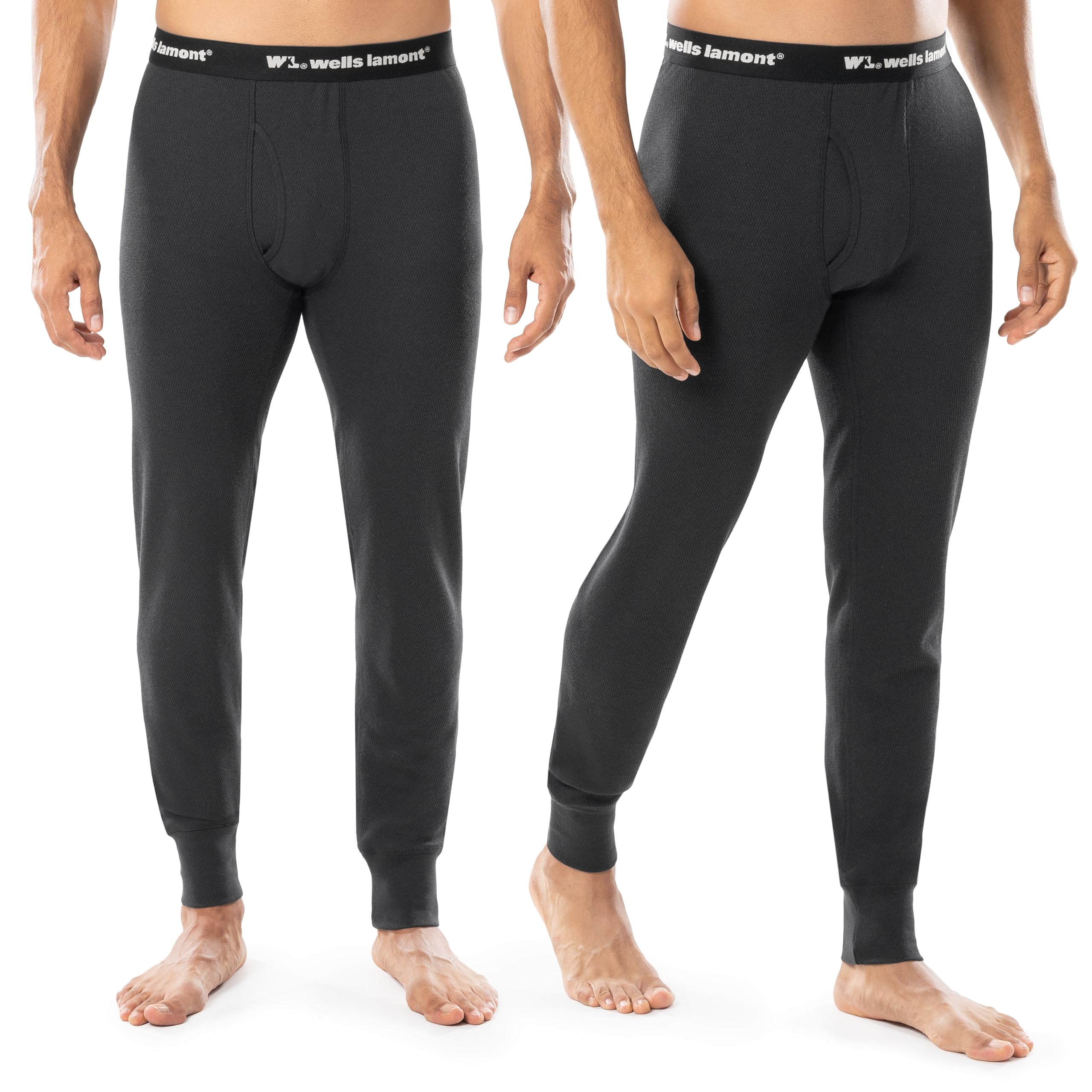Wells Lamont Industrial Mens Cotton Polyester Raschel Thermal Bottom - 2 Pack