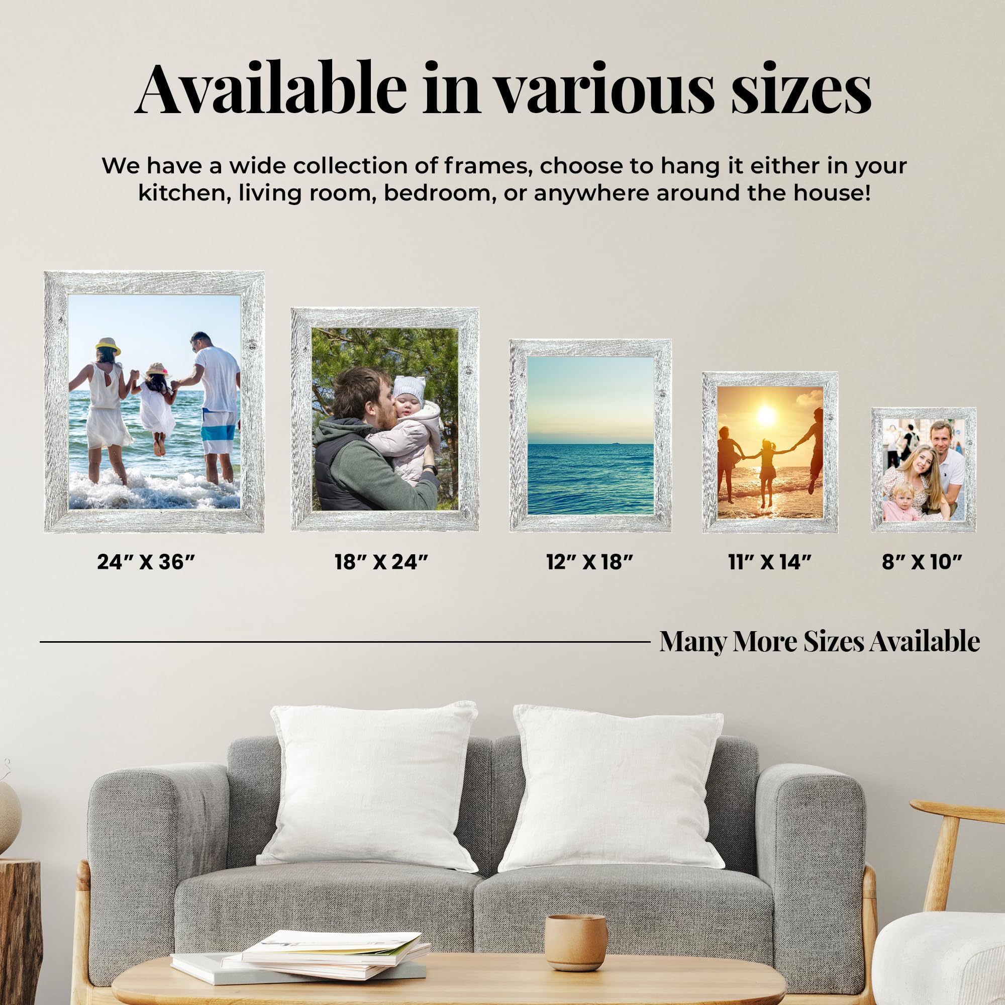 Snapklik.com : BARNWOODUSA Farmhouse 18x24 Picture Frame 1 1/2 Inch ...