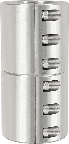Miniatura 7 de HECASA Abrazadera de tubo de cuello dividido compatible con abrazaderas de barra de rollo de tubo de acero de tamaño OD de 1.875 pulgadas, pernos