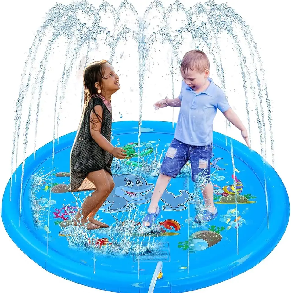 Brastoy Piscina Chafariz Infantil 170cm Splash Sprinkler Pad (Golfinho)