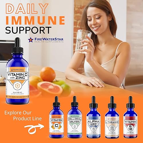 Miniatura 7 de Vitamina C + zinc – Gotas líquidas fáciles – Ácido ascórbico bioactivo + sulfato de zinc – 4 oz – 120 porciones (suministro de 4 meses) – Orgánico,