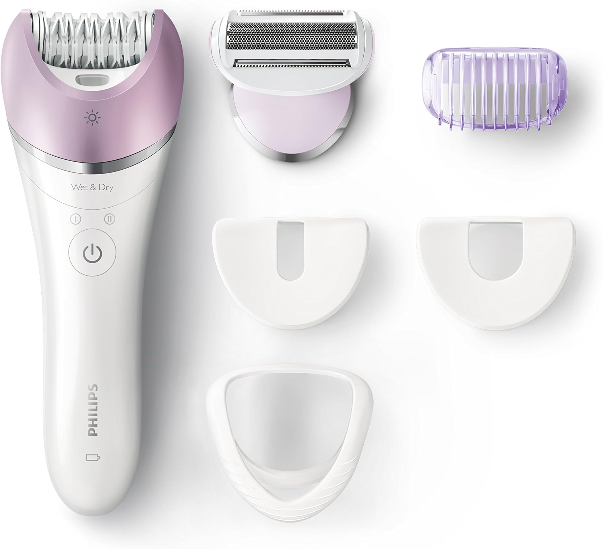 Philips BRE635 Satinelle Advanced Cordless Epilator– All-rounder for face and body hair removal