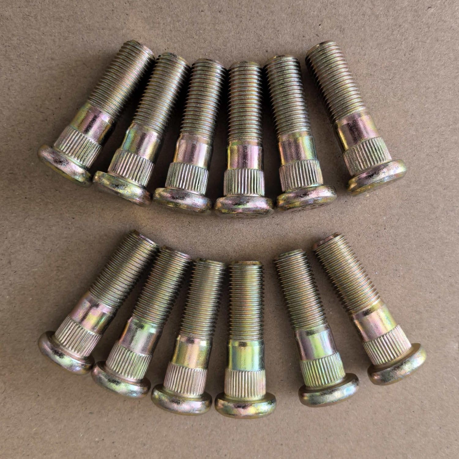 12 PCS Serrated Wheel Stud Bolts 610-320 M12-1.25 * 41.5mm, 12.83mm Knurl Replacement for Nissan NP300 Pathfinder Sentra Frontier Maxima Xterra Infiniti