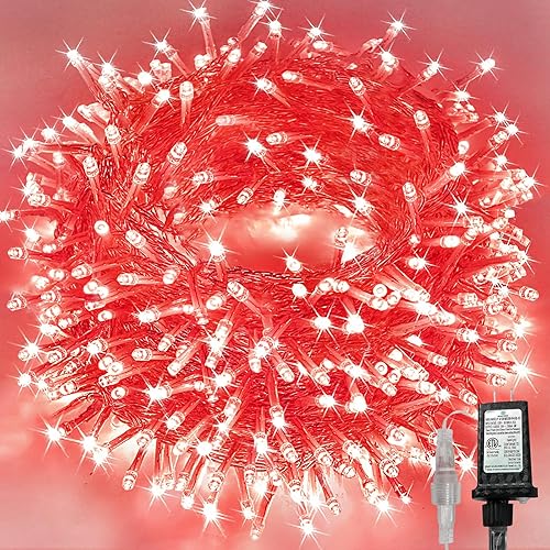 Miniatura 32 de Guirnalda de 240 luces LED multicolor de 88 pies para interiores y exteriores, luces conectables para árbol de Navidad, impermeables, 8 modos con
