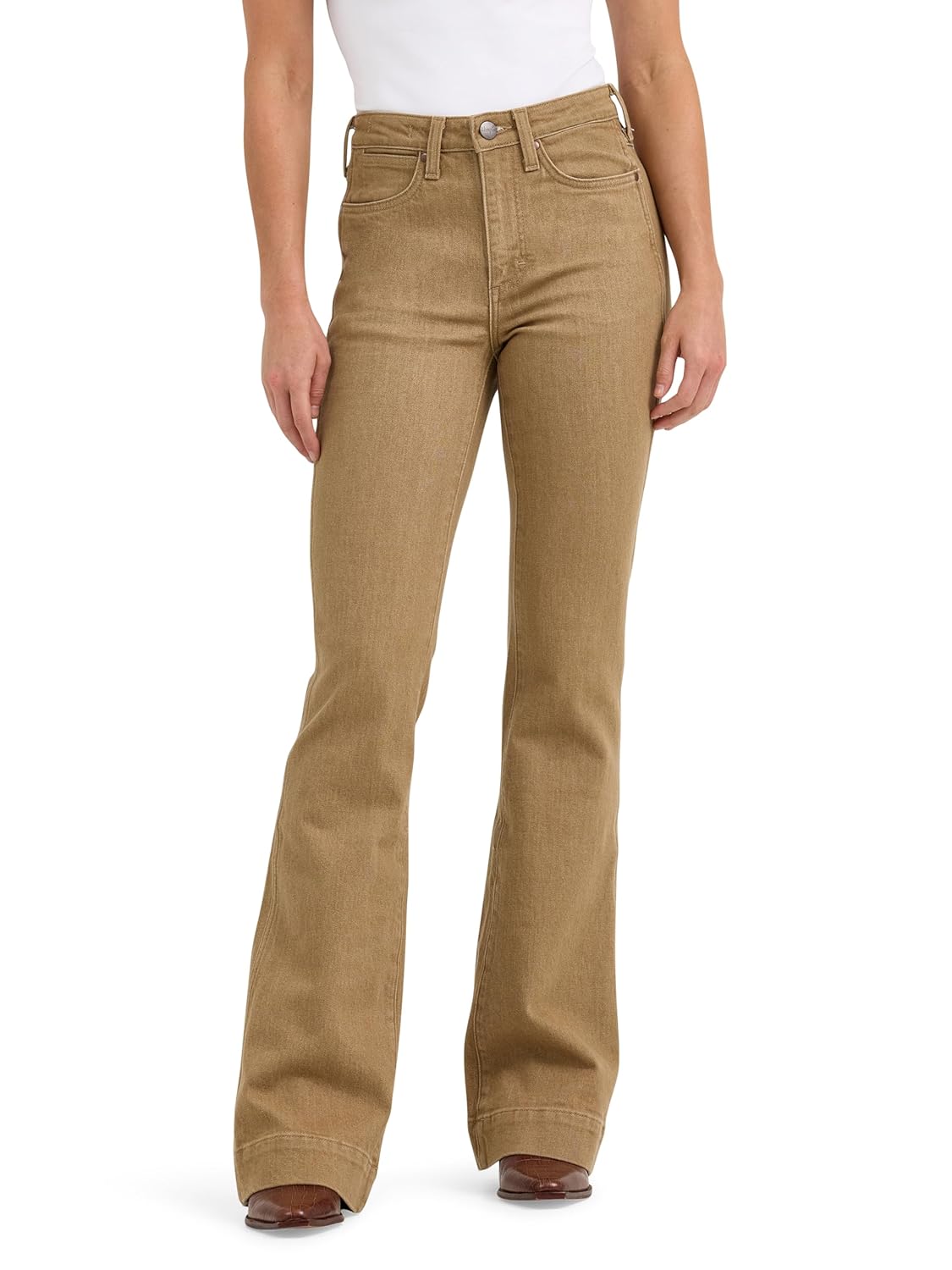 Wrangler Womens Retro High Rise Bailey Bootcut Dark Wash Trouser Jeans Sara