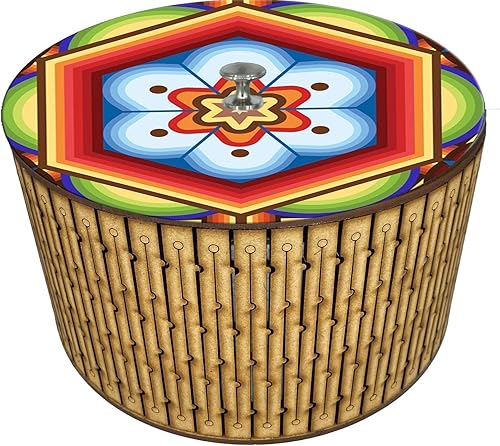 Miniatura 7 de HASTA LA RAIZ  Mexican HANDMADE TORTILLA WARMER. Tortillero made in Mexico with thermal container. Model Huichol Star.