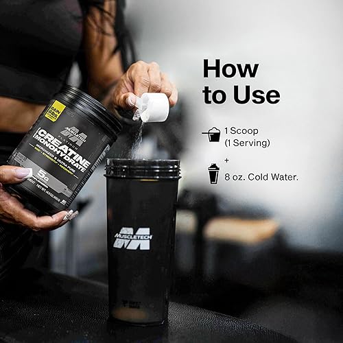 Miniatura 8 de Polvo de monohidrato de creatina  Polvo de creatina de platino MuscleTech  Polvo de creatina micronizada pura  Recuperación muscular  constructor