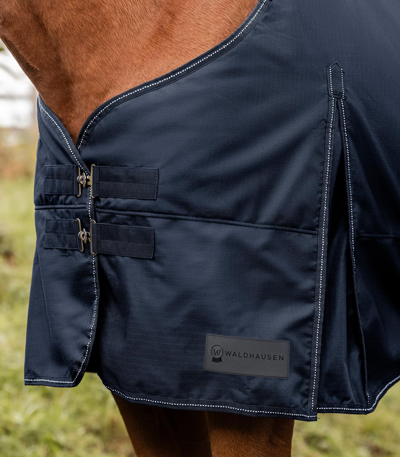 Waldhausen Manta Nordic para exteriores, 50 g, color azul oscuro, 165 cm