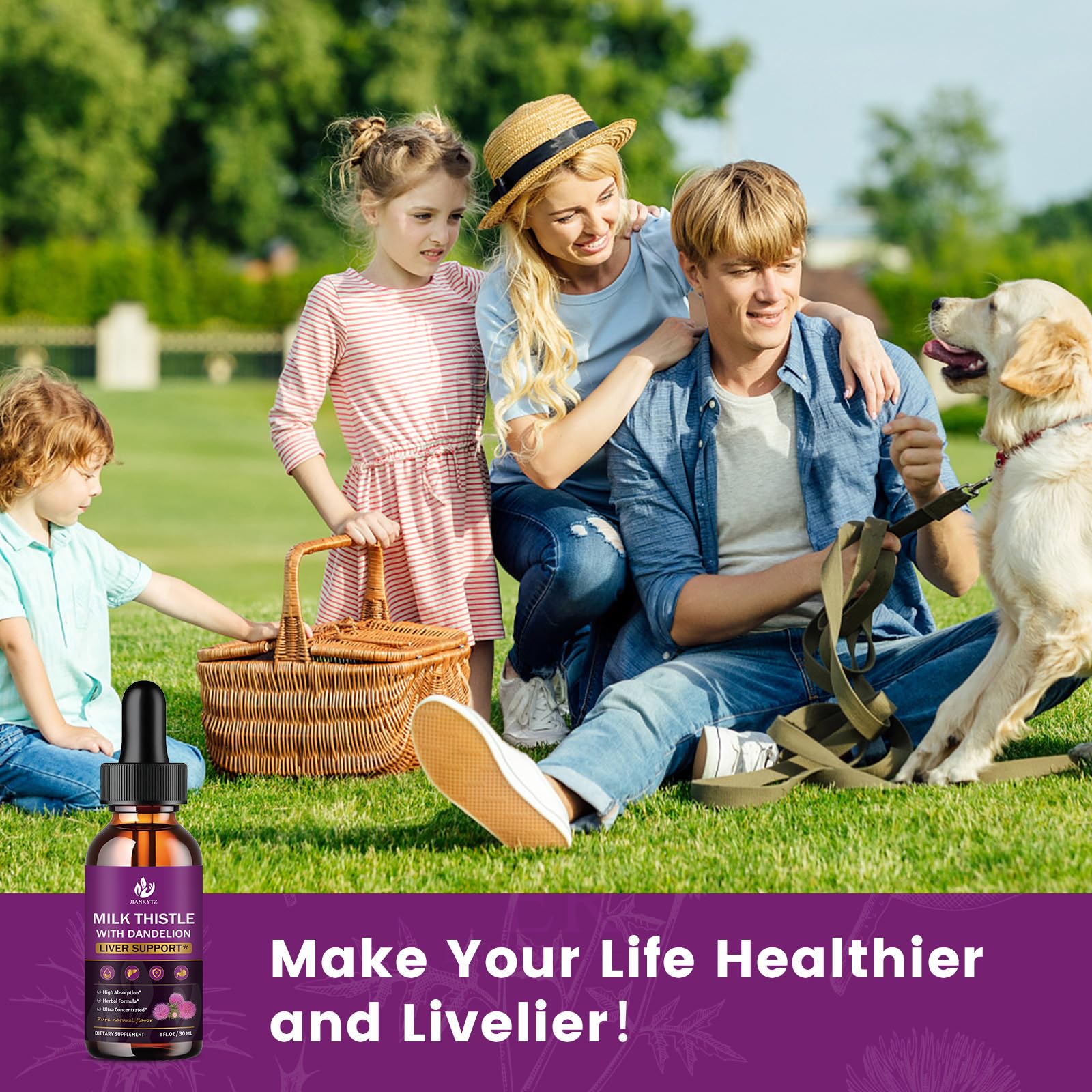 (2 Pack) Milk Thistle Liquid Drops for Liver Det0x & C1eanse Support, Vegan — Amazon image 7