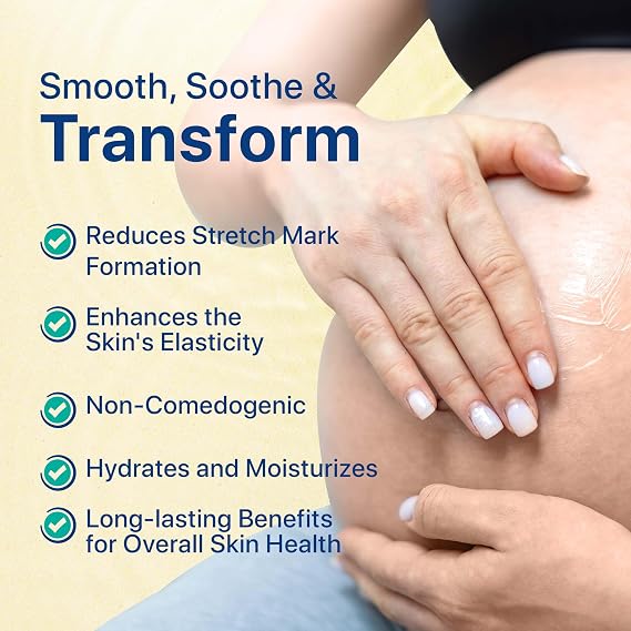 ScarMD Stretch Mark Oil 120ml | Natural Anti Stretch Mark Cream for Pregnancy, Teens & Bodybuilders | Prevents & Reduces Stretch Marks | With Vitamin E & Gotu Kola