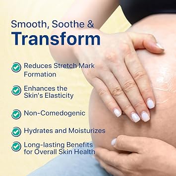 ScarMD Stretch Mark Oil 120ml | Natural Anti Stretch Mark Cream for Pregnancy, Teens & Bodybuilders | Prevents & Reduces Stretch Marks | With Vitamin E & Gotu Kola