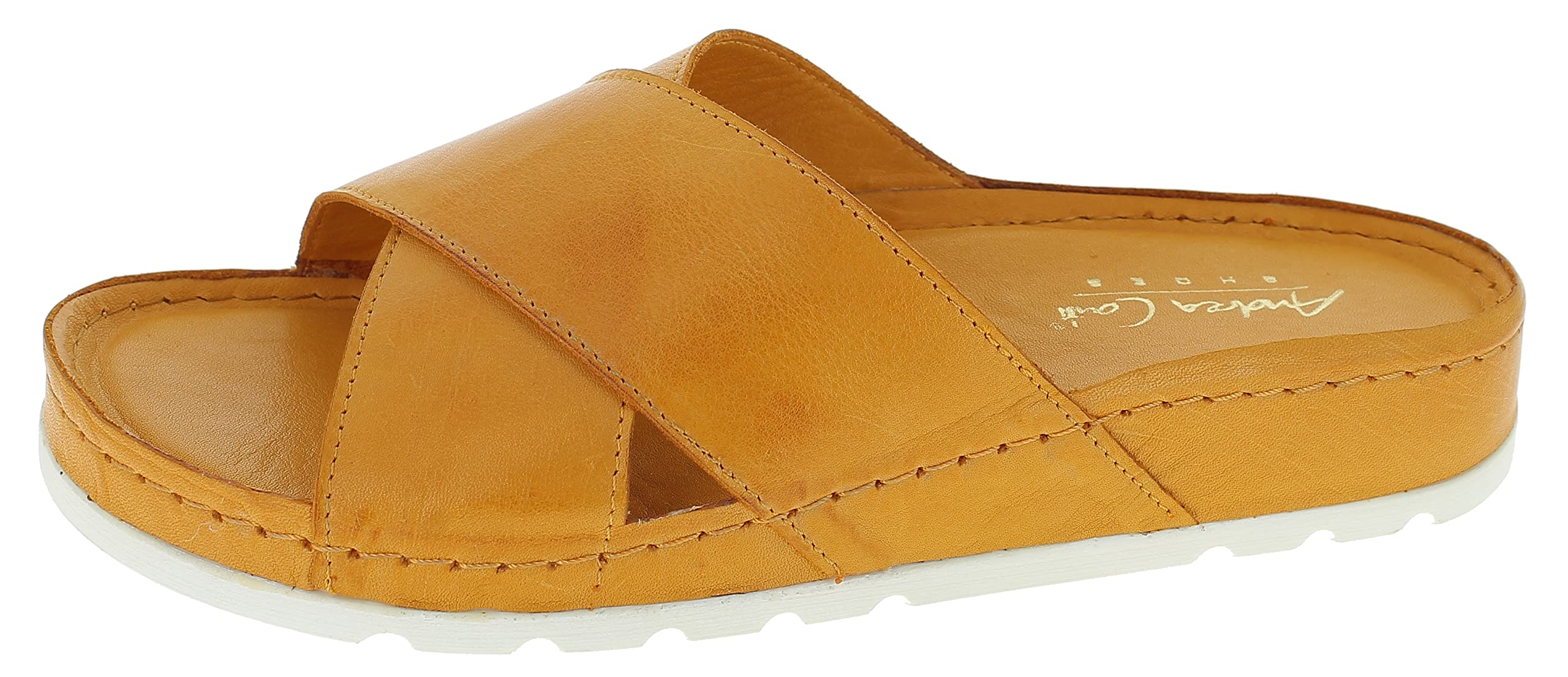 Andrea Conti Women's Mules, Orange, 42 EU, orange, 9 UK
