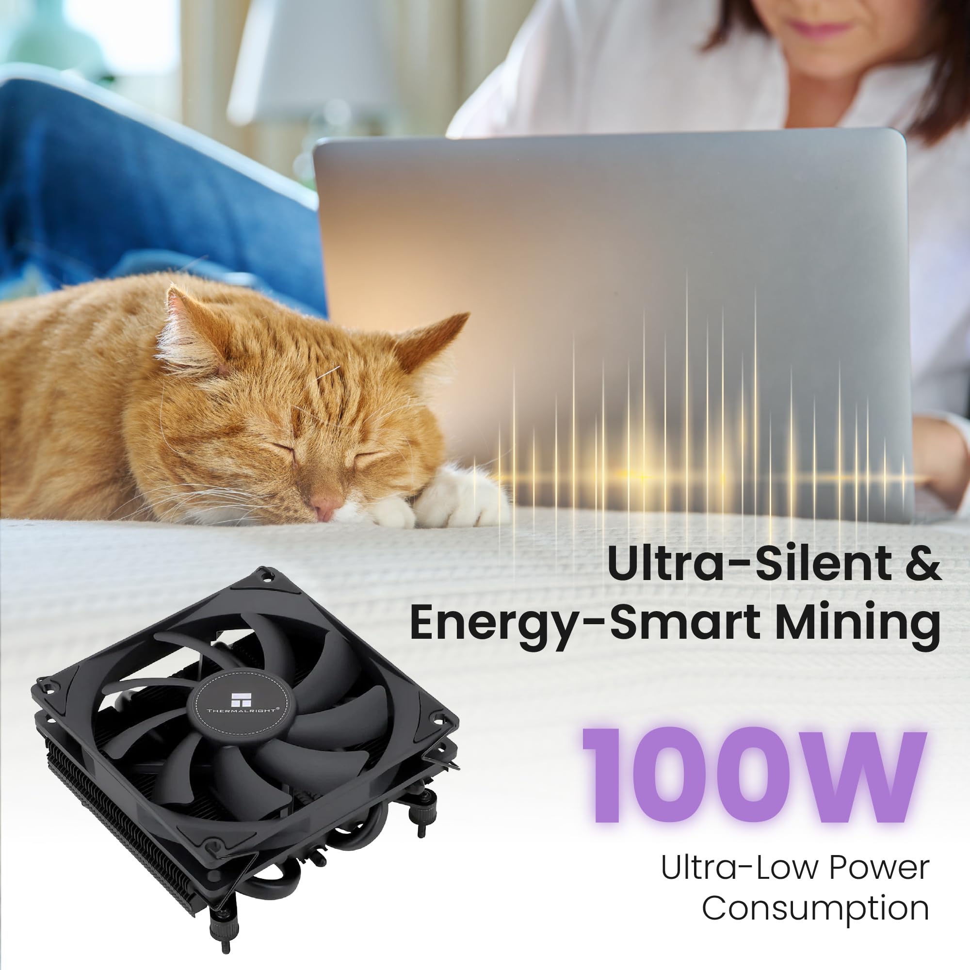 NerdQaxe++ Silent Bitcoin Miner – 6 TH/s @ 100 W | 4 x chipy BM1370 | chłodzenie niskohałasowe | 2,4 G Wi-Fi | AxeOS Open-Source | w zestawie zasilacz sieciowy 12,4 V 10 A i metalowy stojak