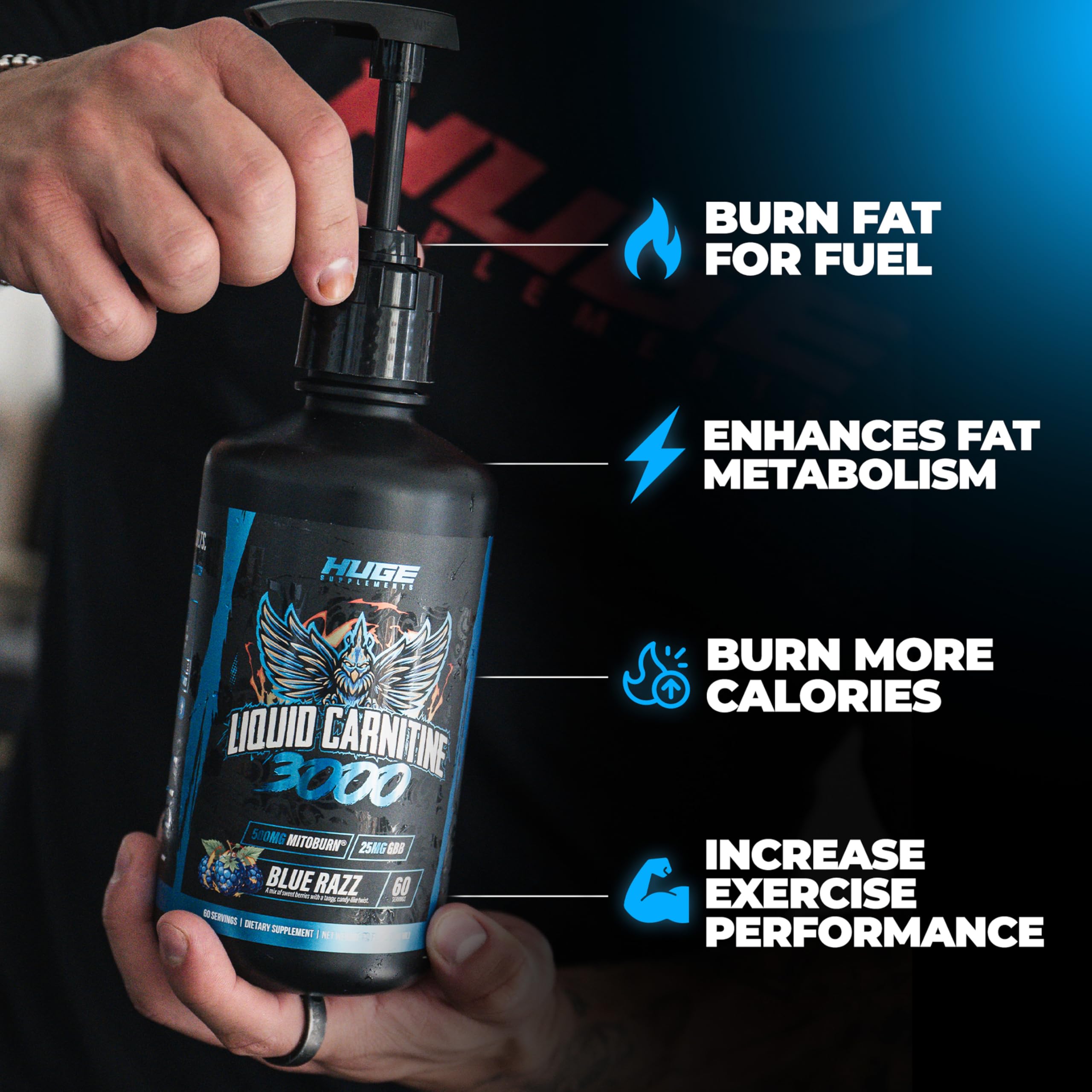 gbb and l carnitine Amazon.com: Huge Supplements Liquid L-Carnitine 3000, Superior Potency  Infused with 500mg MitoBurn & 25mg GBB, Premium Stim-Free Thermogenic Fat  Burner & Energy Boost, Convenient Pump Top, 32 Oz (60 Servings) : Health