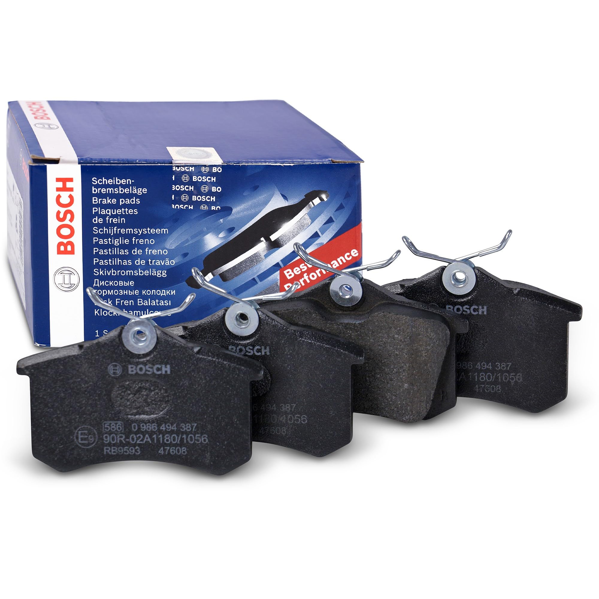 BOSCH Bremsbelagsatz hinten 0986494387