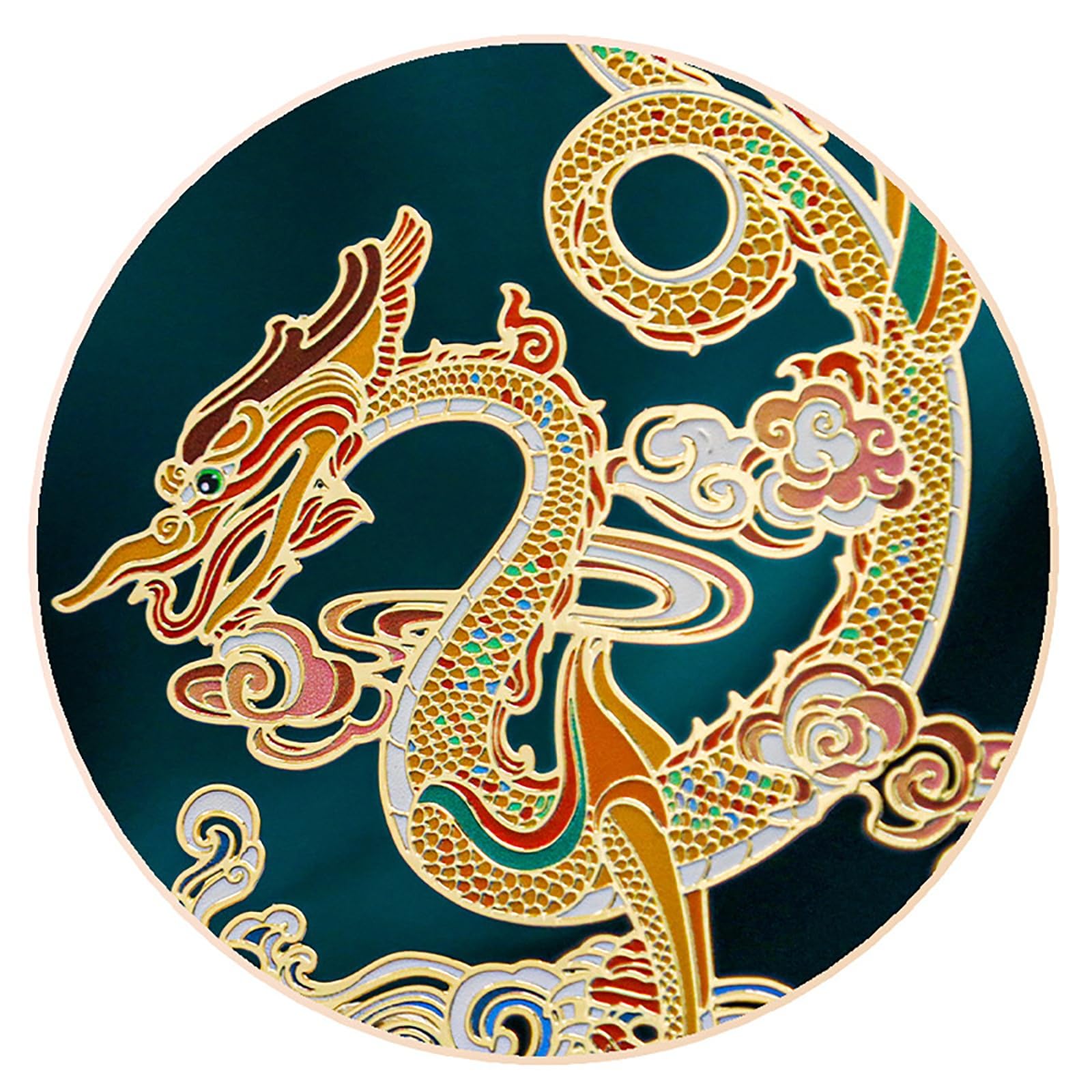Marque-Page, Signets Loong Signets d'art en métal de Style Chinois Signets Creux