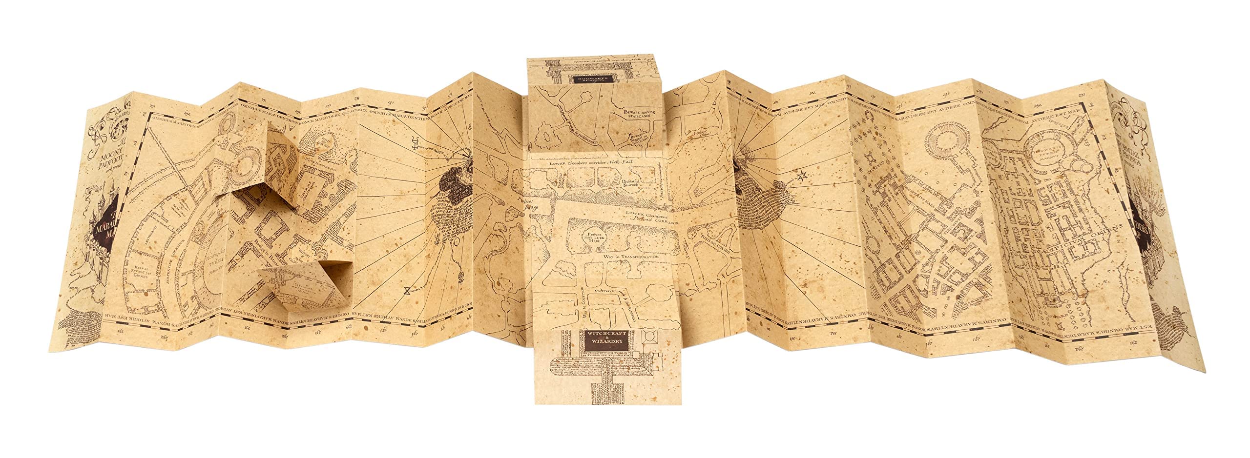 Grupo Erik Mappa del Malandrino Harry Potter Gadget - Riproduzione Fedele della Mappa del Malandrino di Harry Potter a Grandezza Naturale 174,5 x3 9,5cm | Regalo per fan 100% Ufficiale
