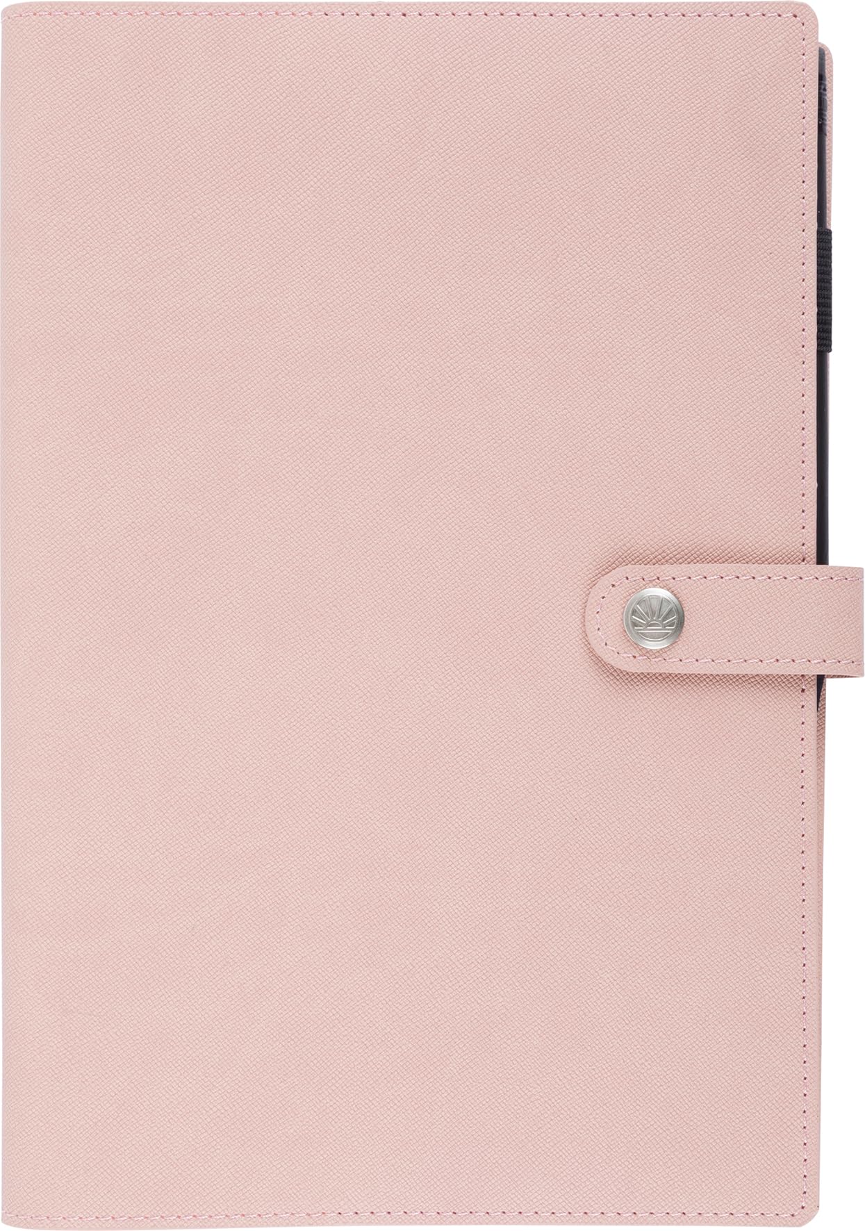 OBERTHUR - 1 Agenda Organiseur Semainier 25 SPIRALÉ LADY KENT - Janvier 2027 à Décembre 2027-17 x 24,5 cm - Coloris Rose Chair - Bilingue