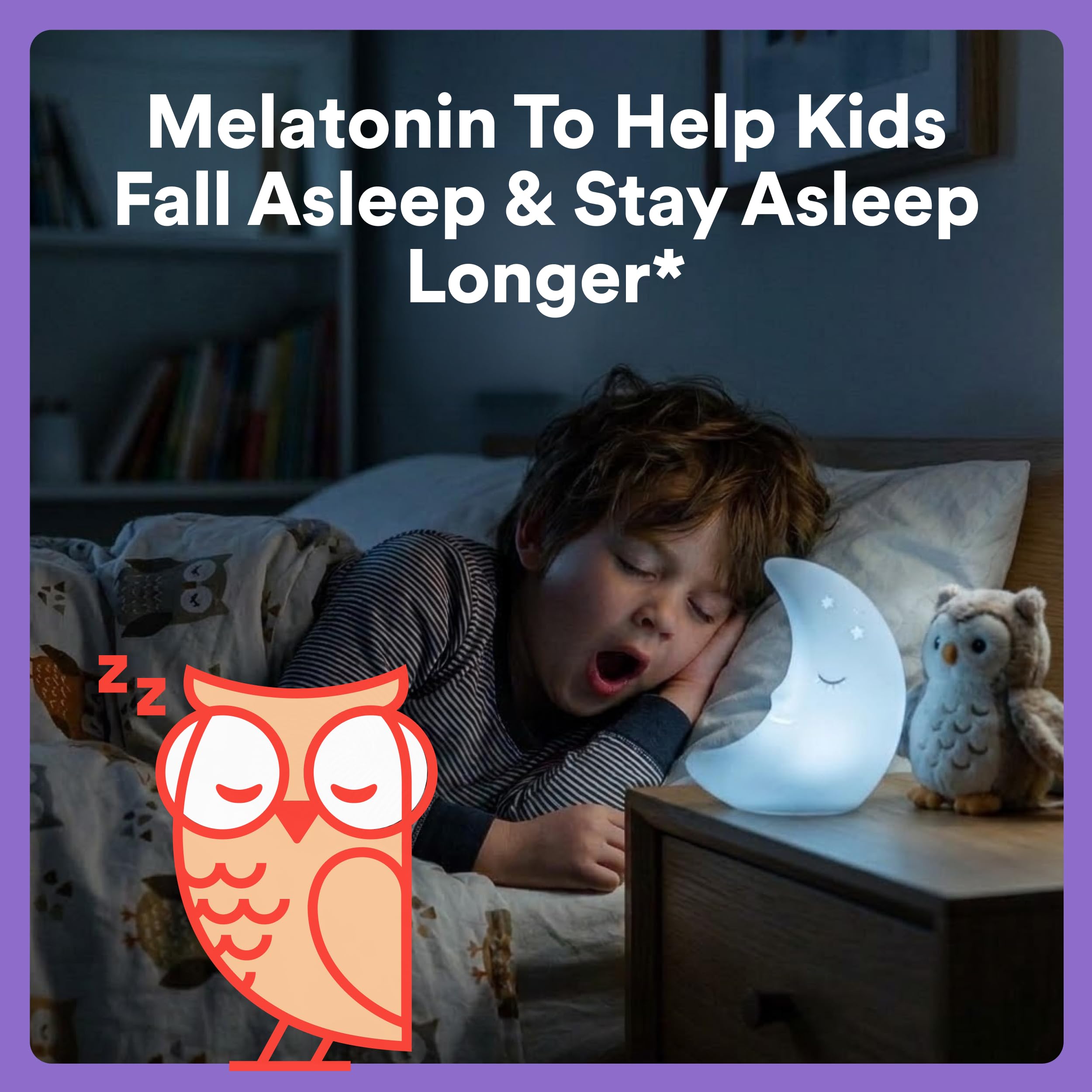 SmartyPants Kids Sleep Melatonin 0.5mg Gummies, Chamomile, Vitamin D, 60 Ct — Amazon image 4