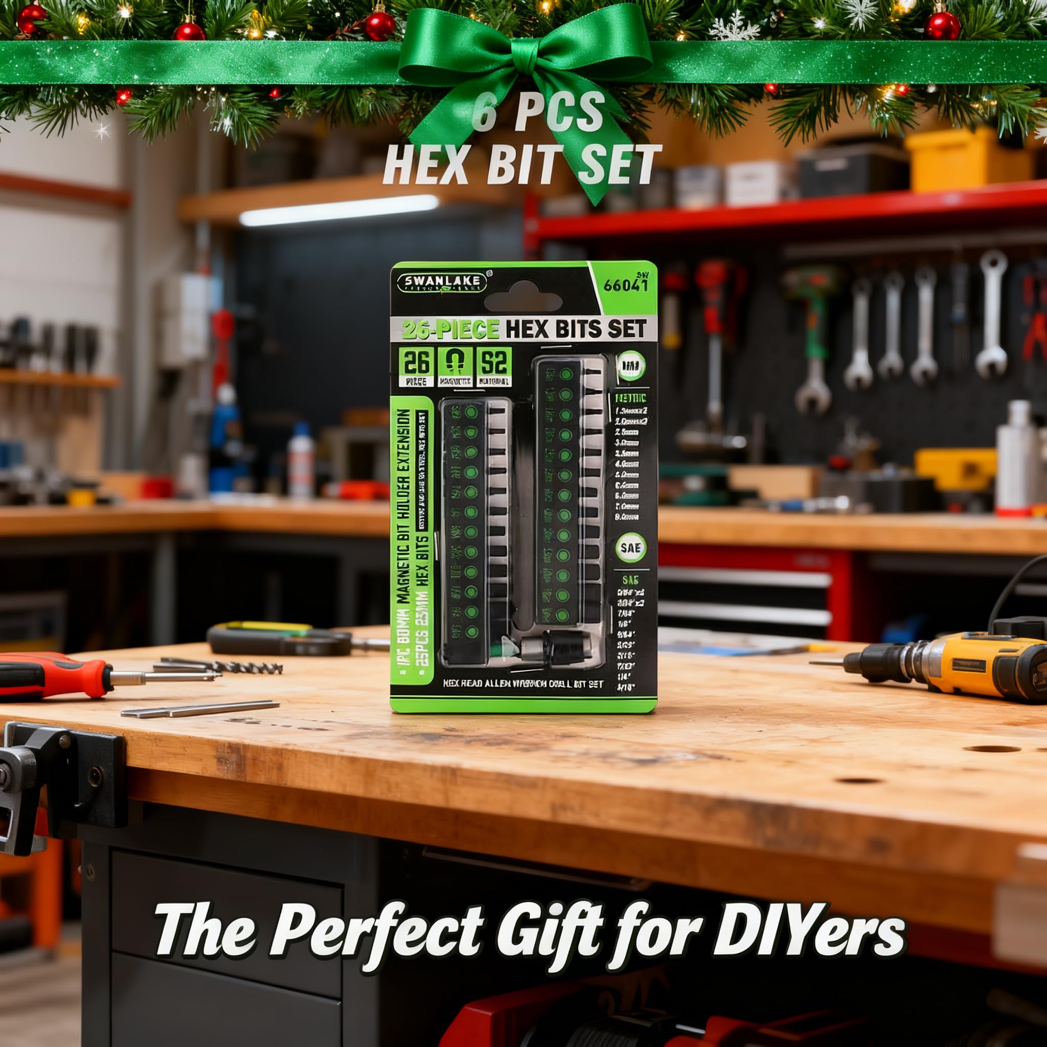 SWANLAKE Hex Bit Set - 26 Piece Drill Bit & Holder -7 SWANLAKE Hex Bit Set - 26 Piece Drill Bit & Holder -7