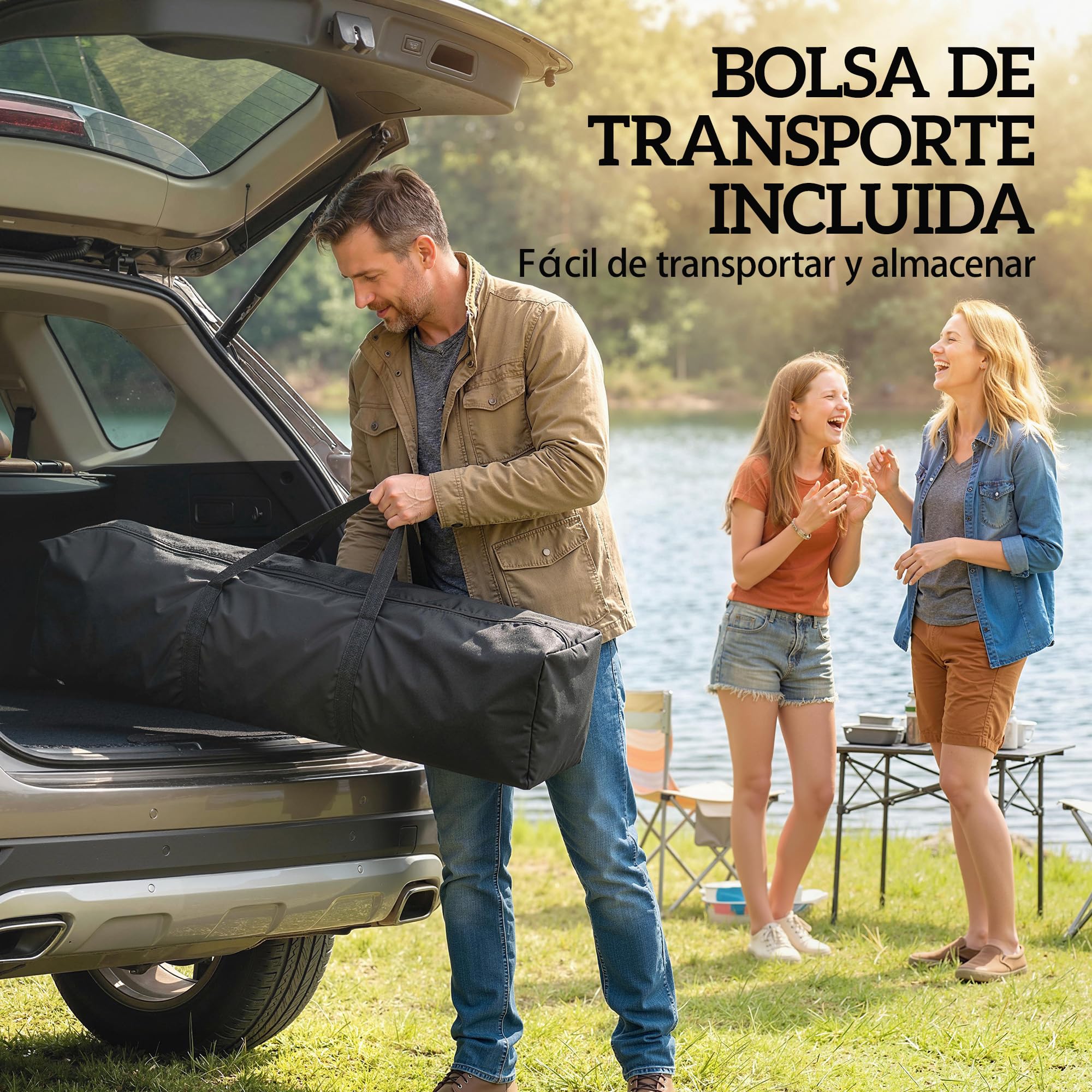 Outsunny Carpa Plegable 4x4 m, Pop-up, con Doble Techo, 4 Paredes Laterales de Malla, Cenador de Jardín con Altura Ajustable 3 Niveles, Bolsa de Transporte, UPF30+, Gazebo para Camping, Fiestas, Gris