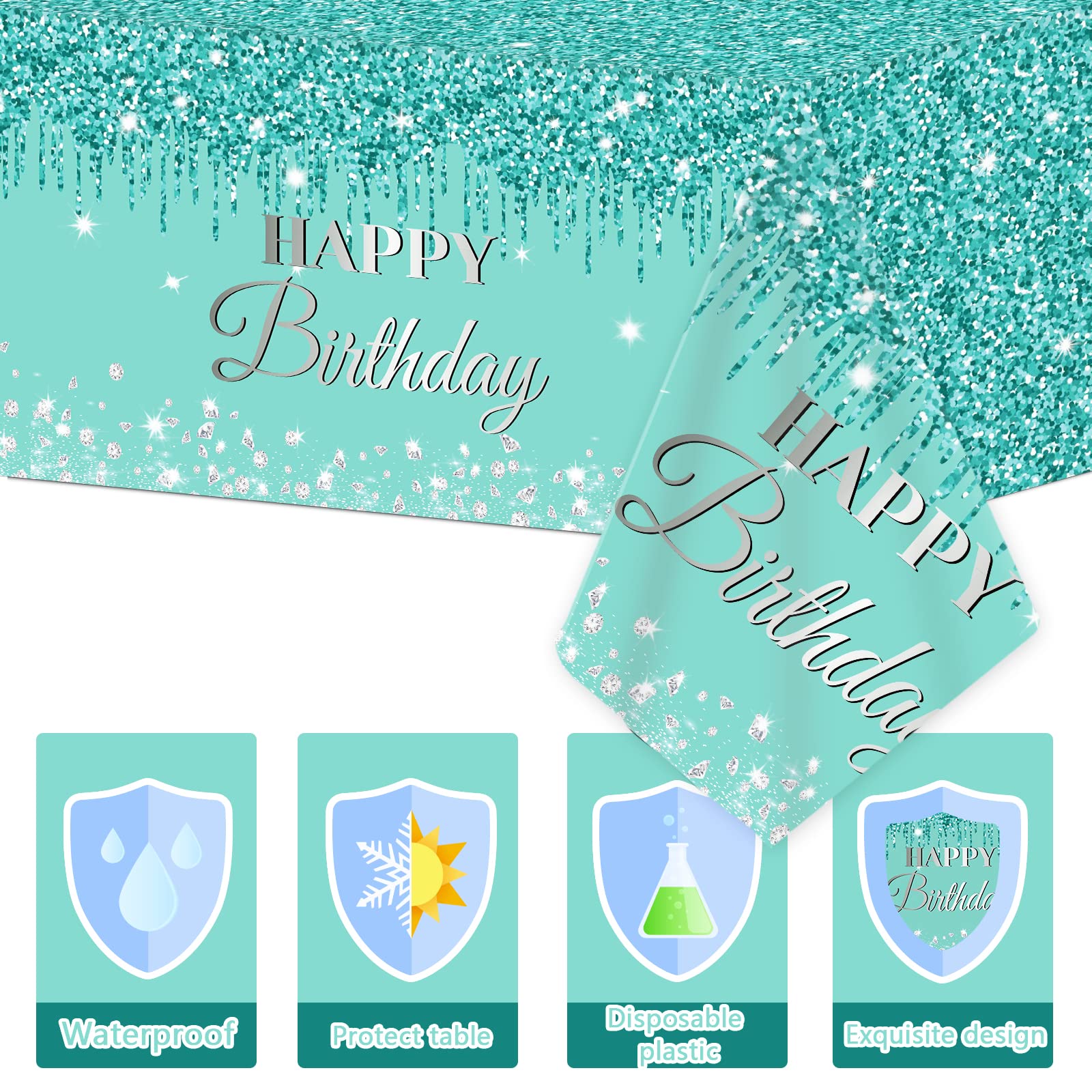 amazon-com-3-pieces-teal-and-silver-birthday-tablecloths-for-happy-birthday-party-decorations-plastic-disposable-breakfast-blue-theme-table-covers-for-girls-women-silver-glitterparty-supplies-54-x-108-inches-toys-games for Downloadable Free Printable Frozen Happy Birthday Banner Templates Amazon.com: 3 Pieces Teal and Silver Birthday Tablecloths for Happy Birthday Party Decorations Plastic Disposable Breakfast Blue Theme Table Covers for Girls Women Silver GlitterParty Supplies, 54 x 108 Inches : Toys & Games for Downloadable Free Printable Frozen Happy Birthday Banner Templates