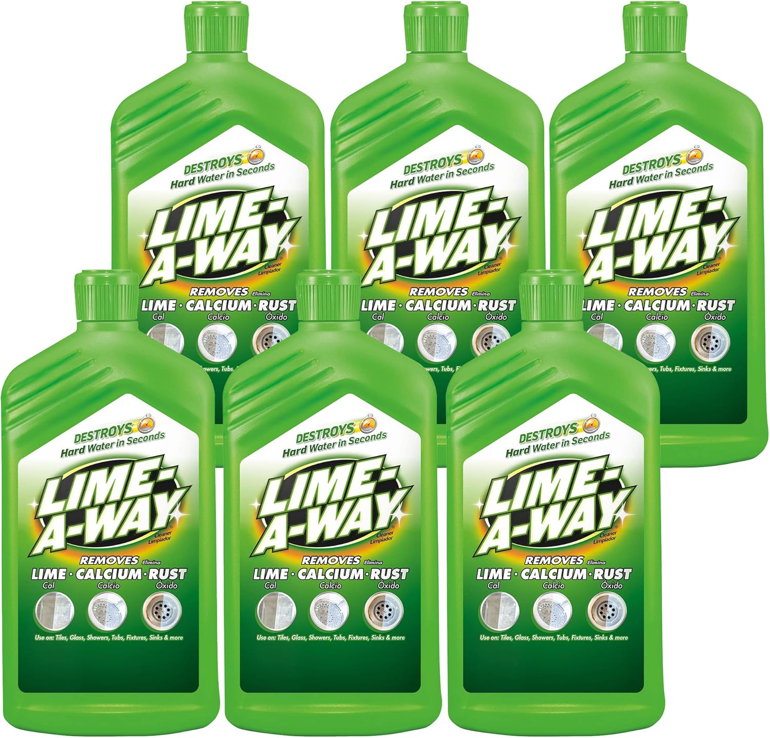 LimeAWay Lime, Calcium & Rust Cleaner 28 oz (Pack of 6) Health & Household