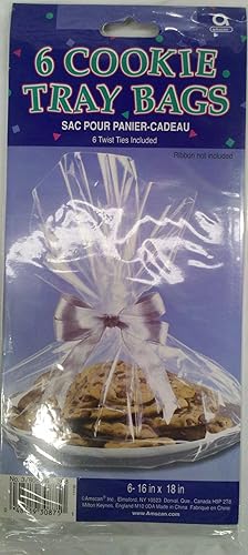 Bolsas transparentes de alta calidad para violonchelo, 18 x 16 pulgadas (paquete de 6), perfectas para regalos, fiestas y exhibiciones