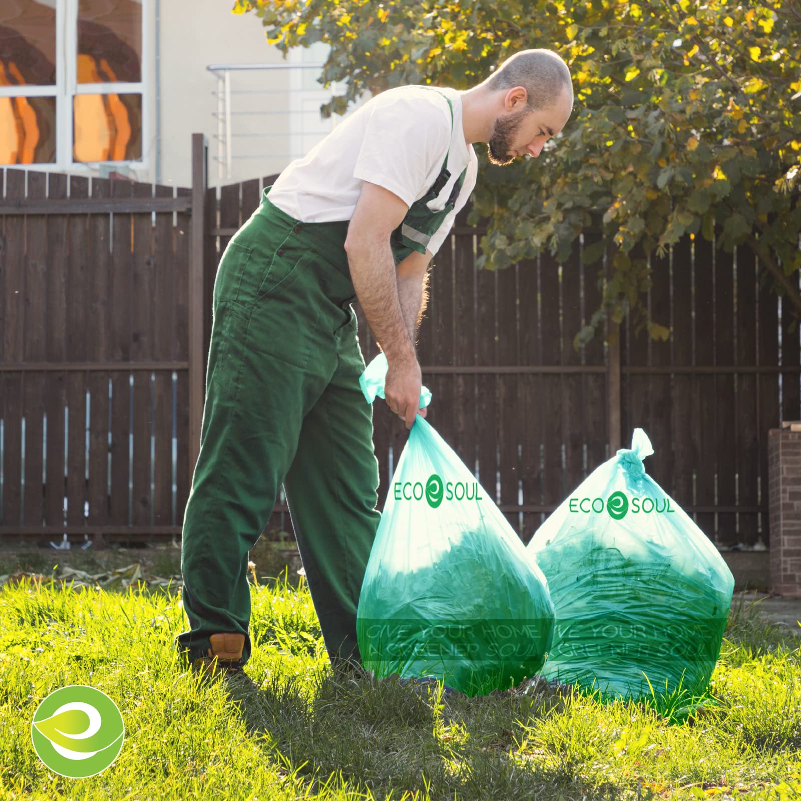 Bolsas de basura biodegradables 13 galones, 25 unidades