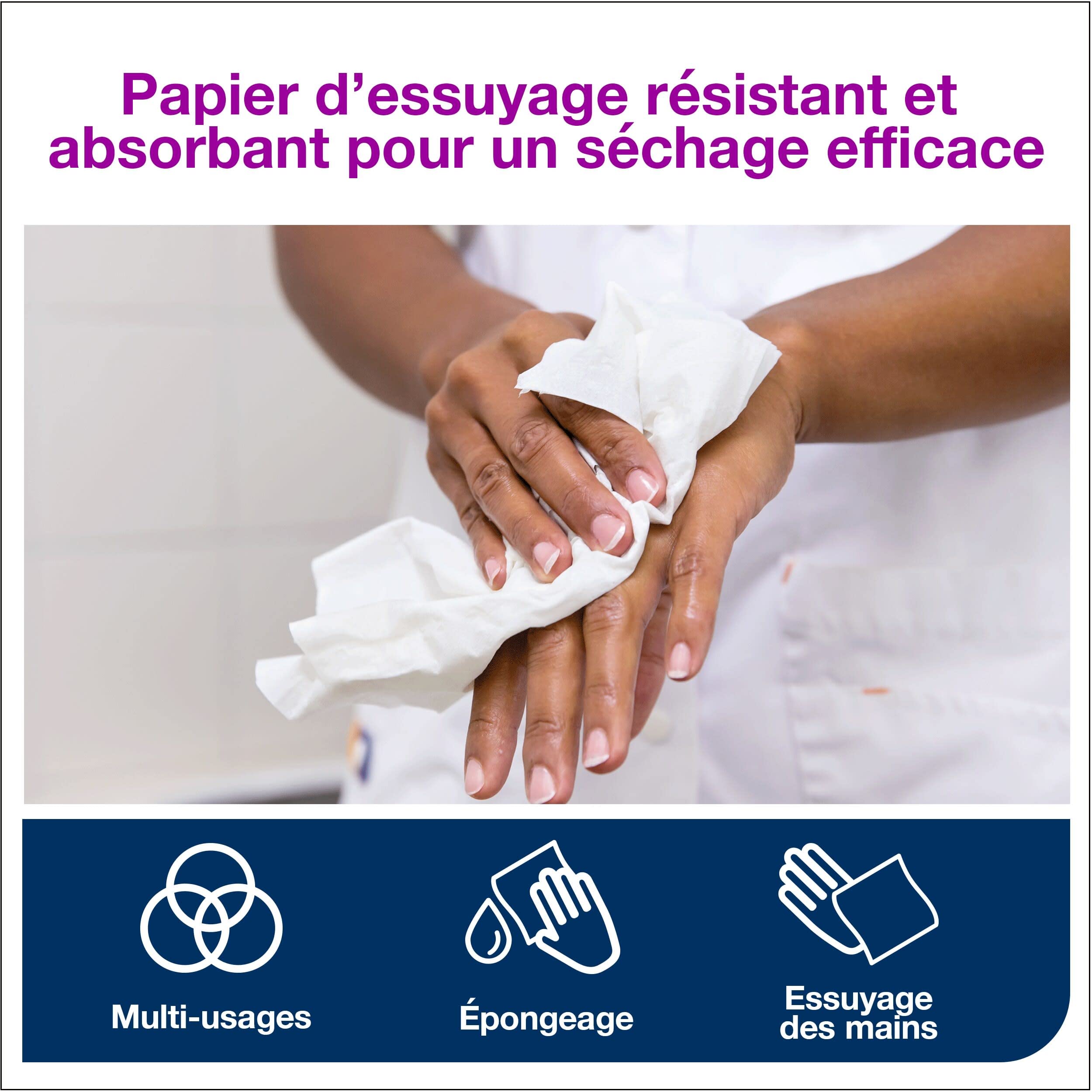 Tork 473414 Papier d'essuyage Advance à dévidage central M2 - 150,7 m x 19 cm - lot de 6 bobines - Blanc