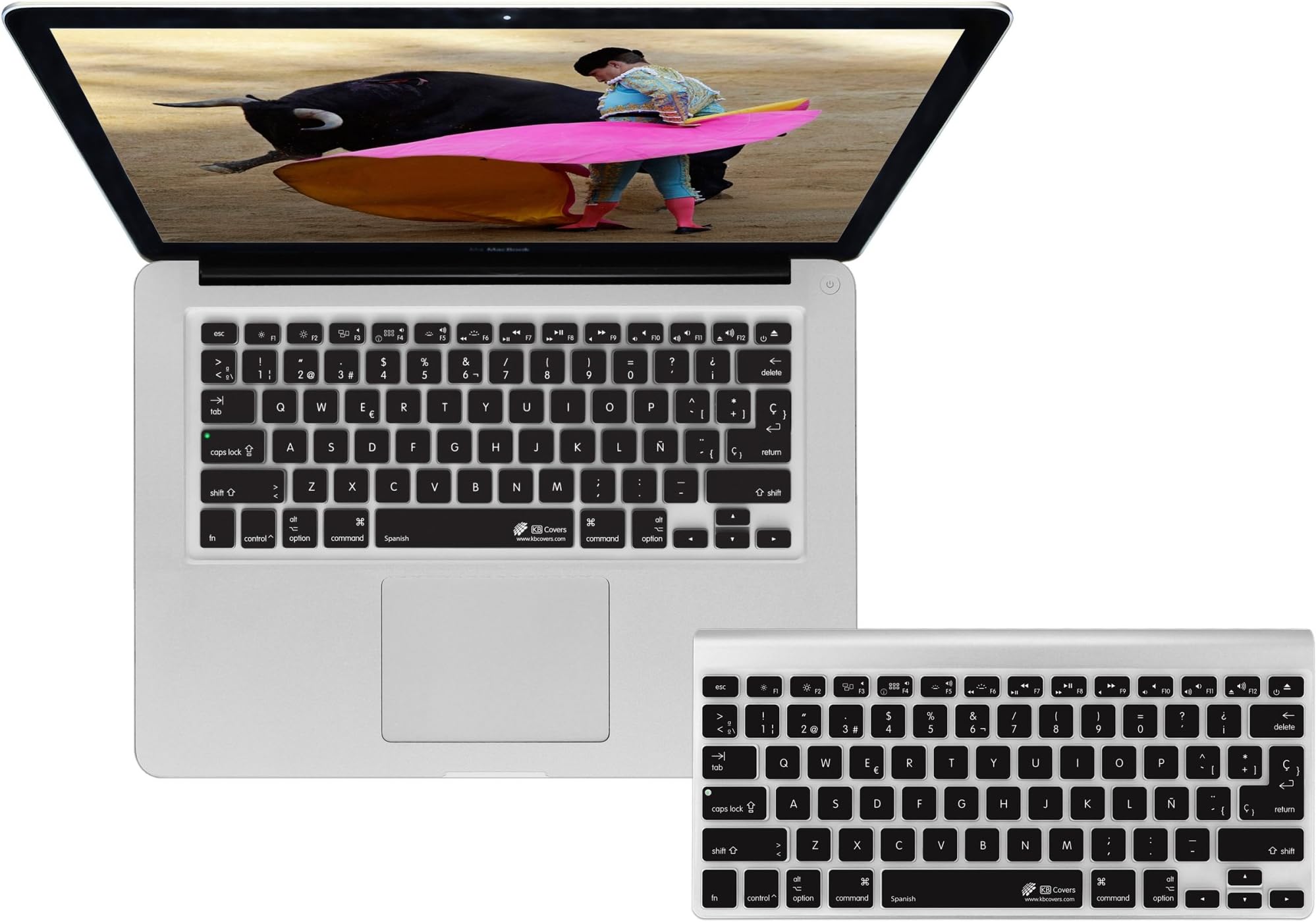 KB Covers SPN-M-CB-2 Spanish Keyboard Cover for 13 MacBook