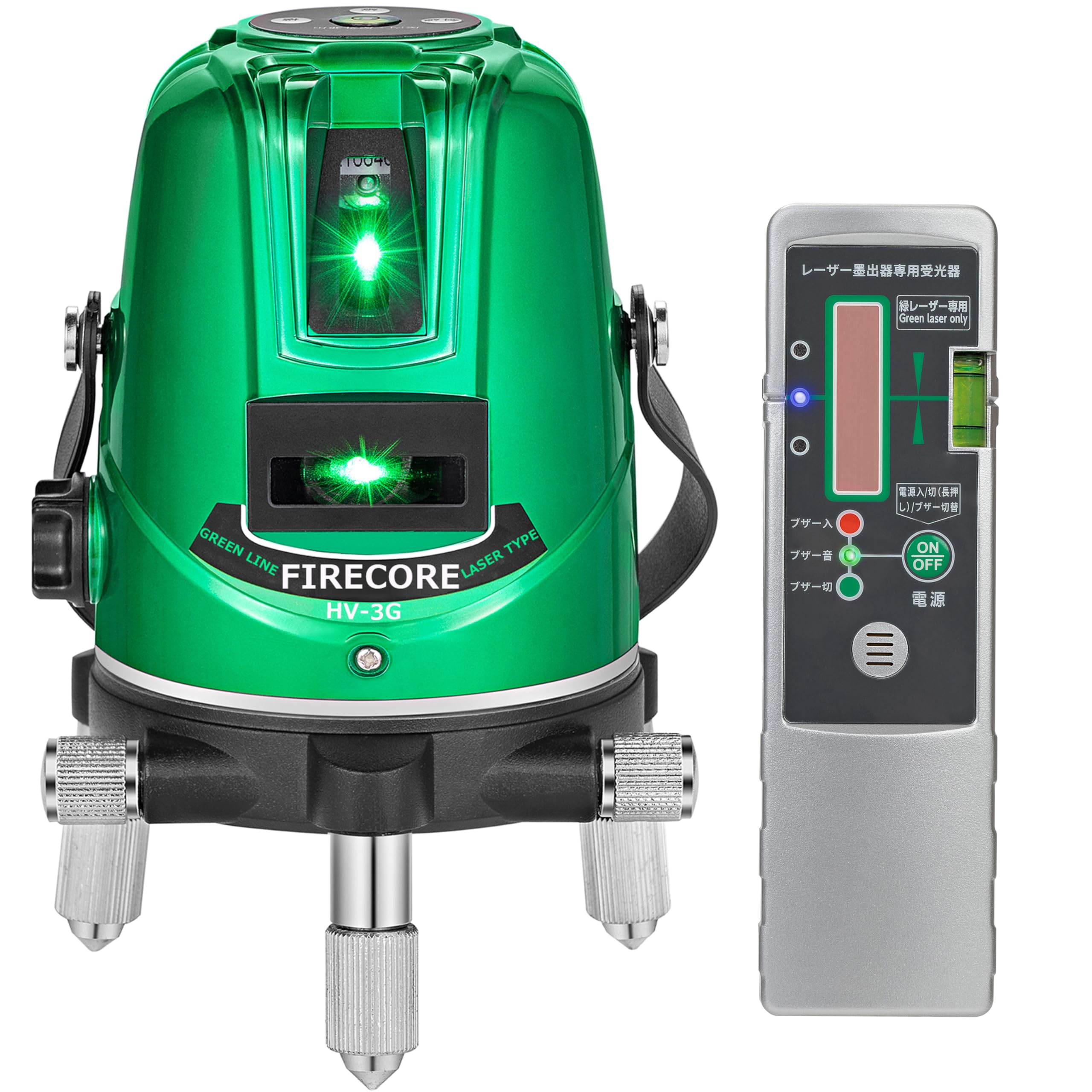 Amazon | Firecore レーザー墨出し器 3ライン グリーンレーザー HV-3G