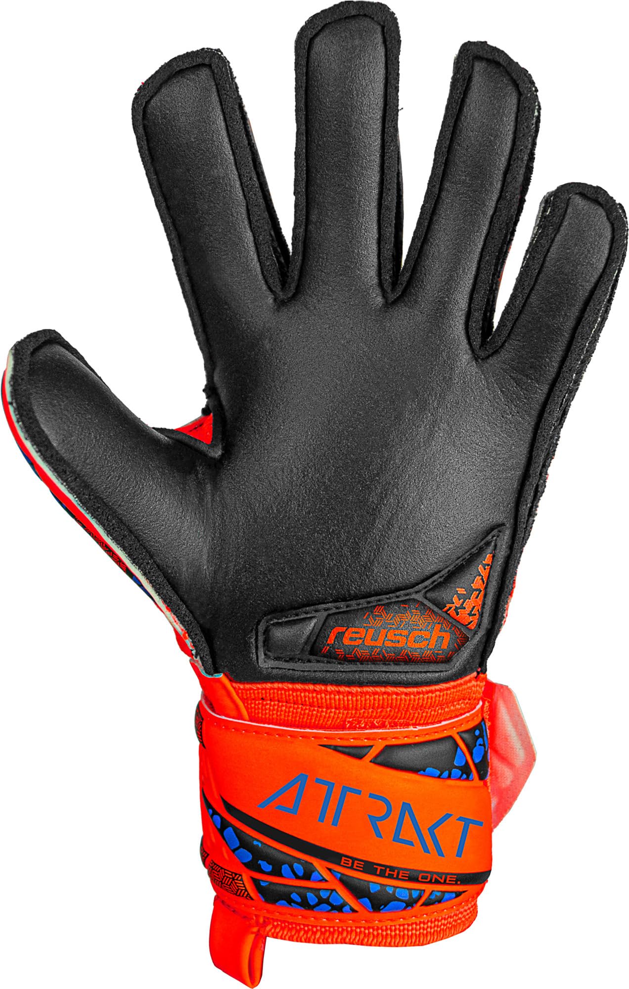 Reusch Torwarthandschuhe Kinder Jugendliche | starker Grip, optimale Passform & maximale Stabilität | für Training & Spiel | Naturrasen & Kunstrasen | Größe 4-8 | Attrakt Silver Junior